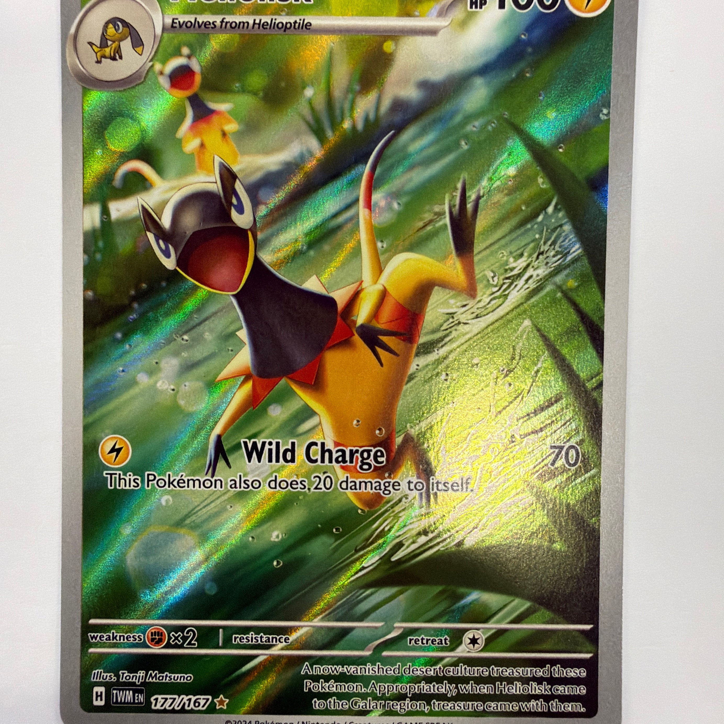 Pokémon TCG - Twilight Masquerade Heliolisk 177/167 NM