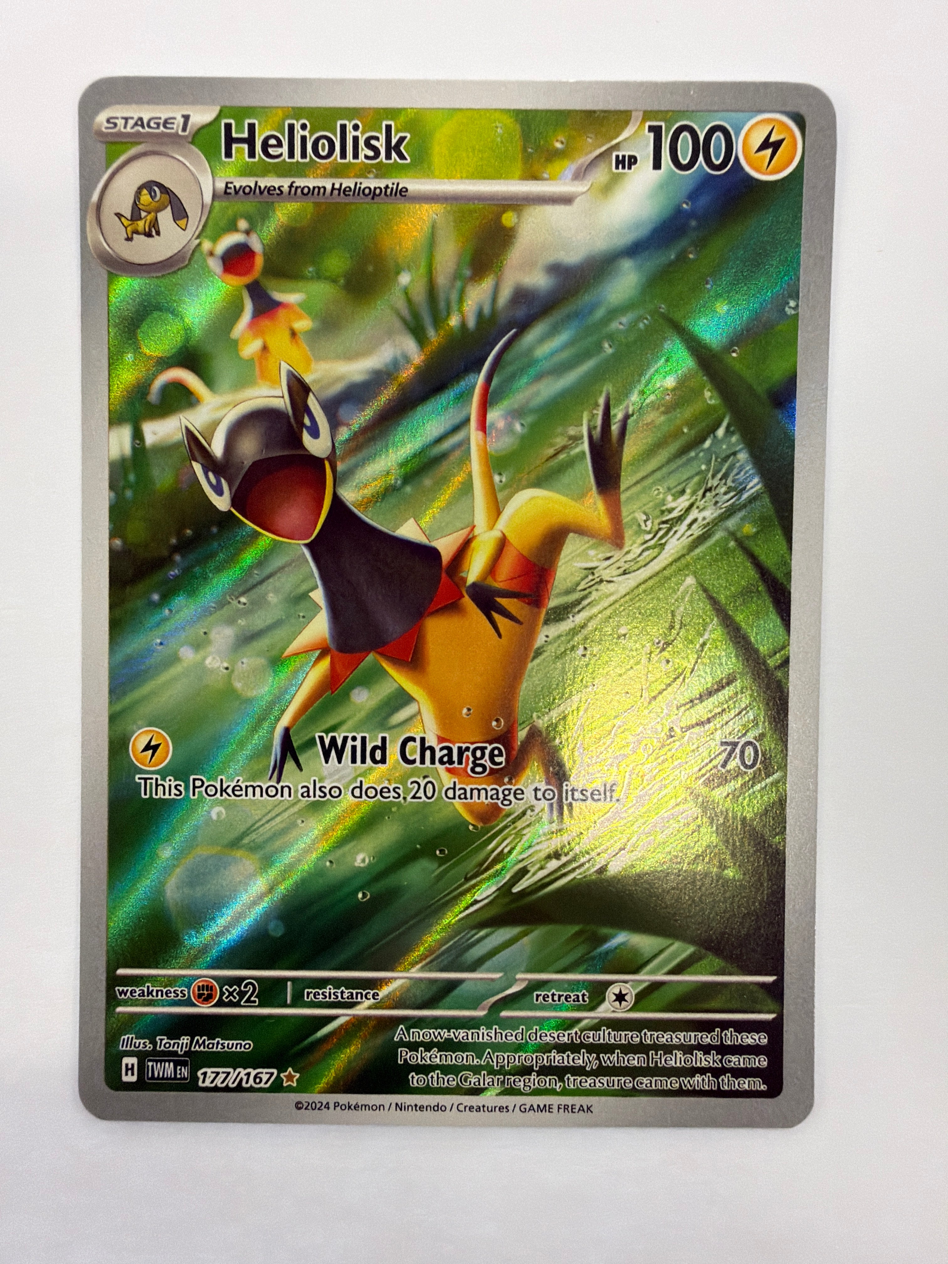 Pokémon TCG - Twilight Masquerade Heliolisk 177/167 NM