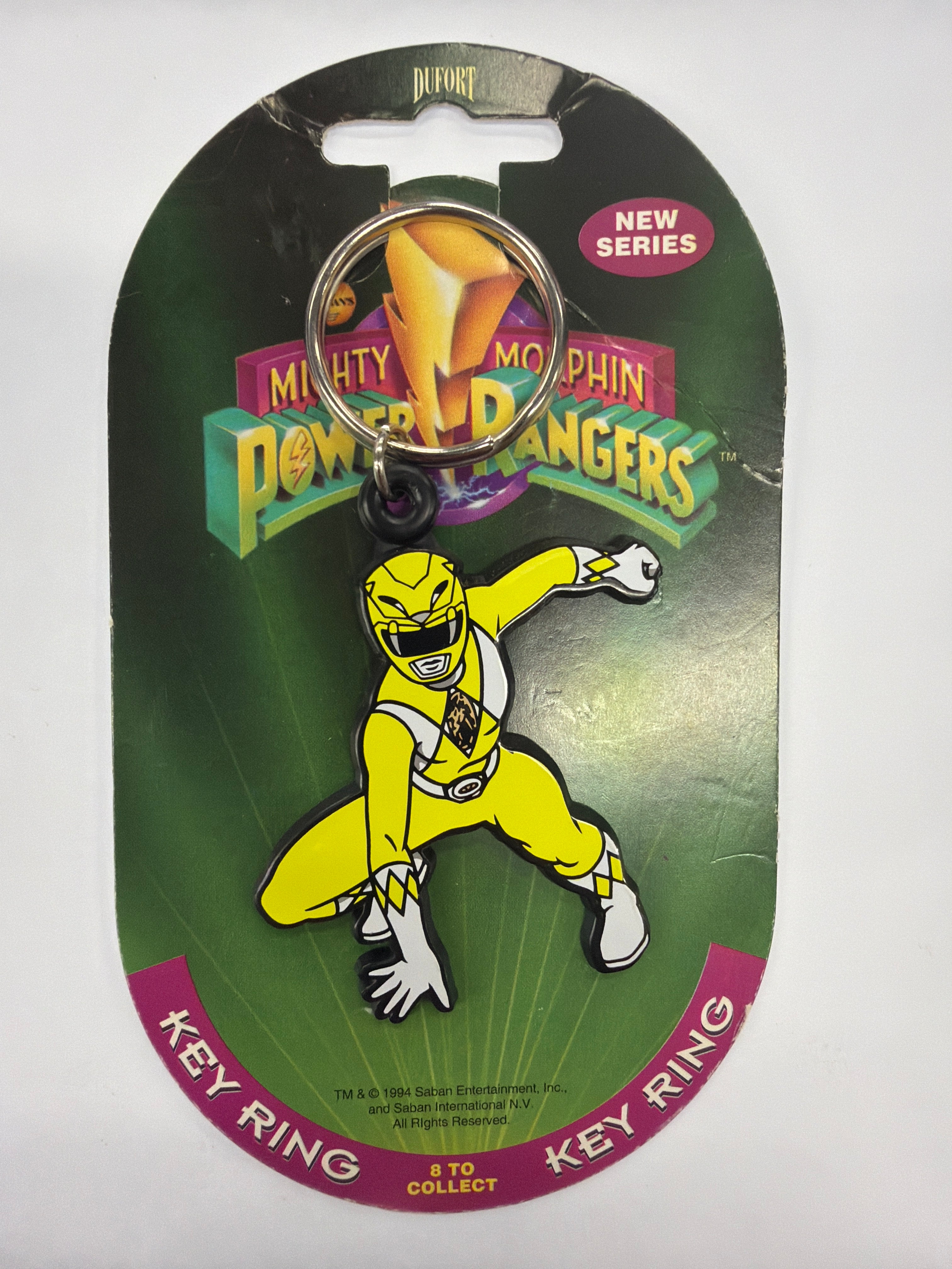 Dufort Mighty Morphin Power Rangers Yellow Rangers Key Ring