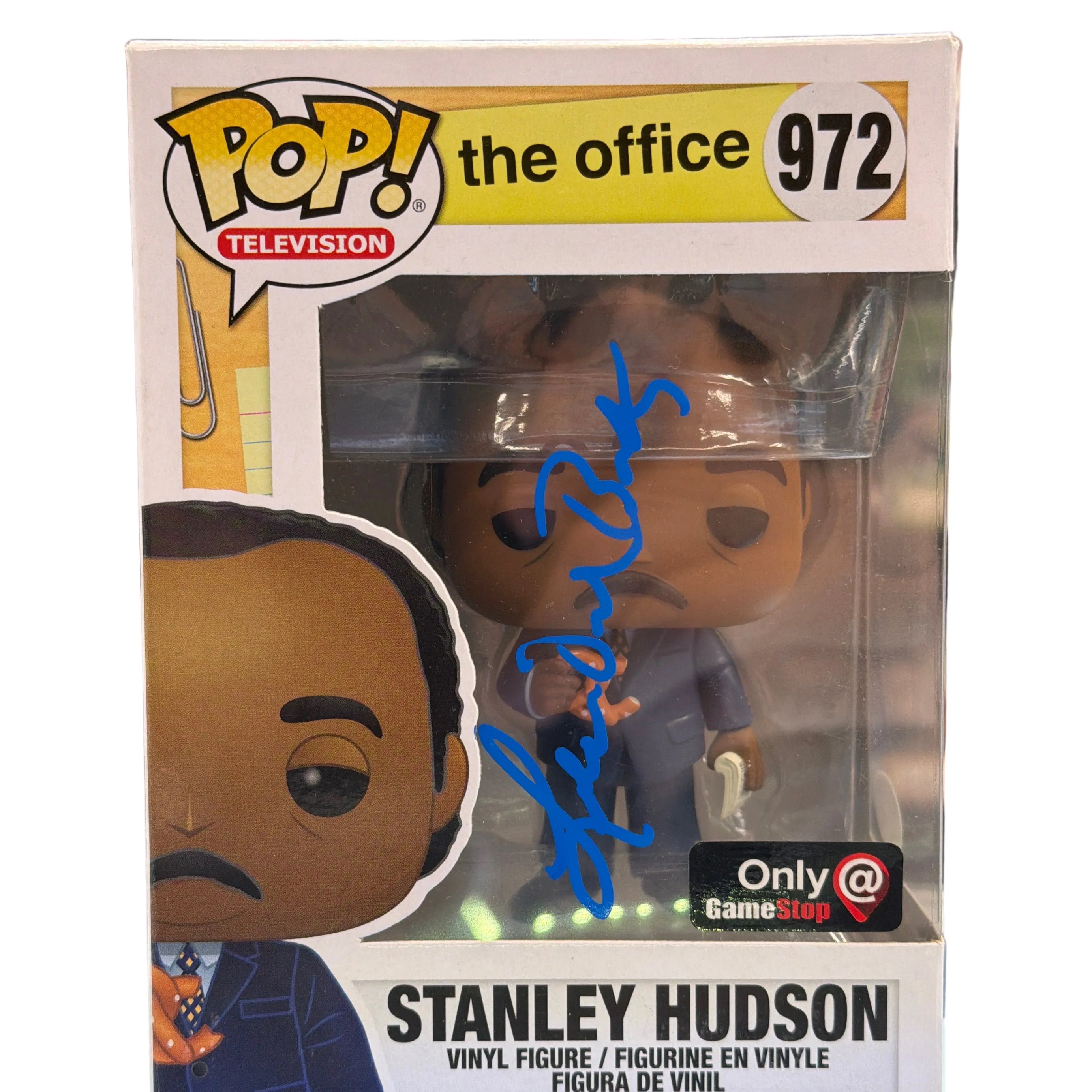 (SIGNED) Funko Pop! Television The Office Stanley Hudson GameStop Exclusive #972