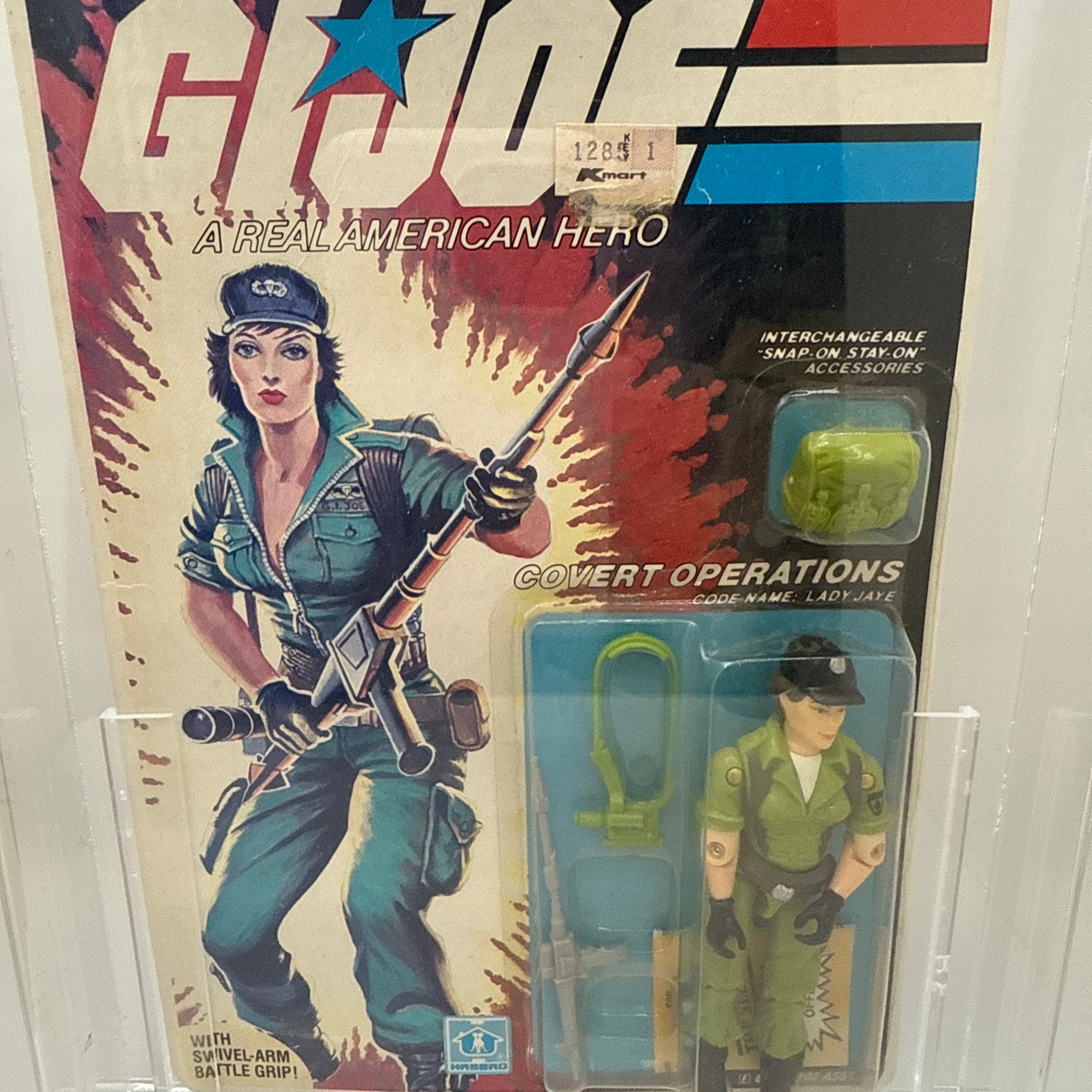 Hasbro G.I. Joe Vintage 1985 Covert Operations Code Name: Lady Jaye 34 Back Punched Card