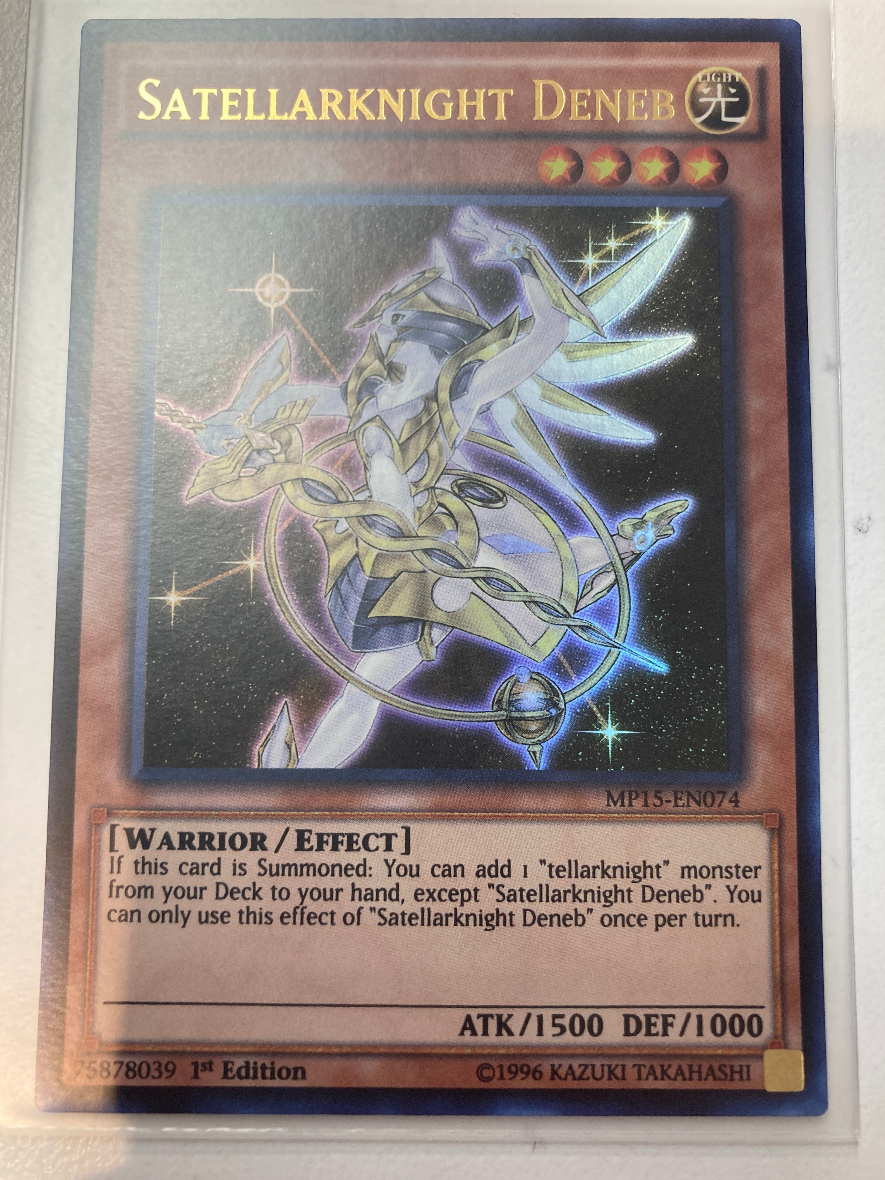 Yugioh TCG Satellarknight Deneb MP15-EN074 First Edition UR Mint True Believers Gaming and Collectibles Yugioh TCG Satellarknight Deneb MP15-EN074 First Edition UR Mint True Believers Gaming and Collectibles