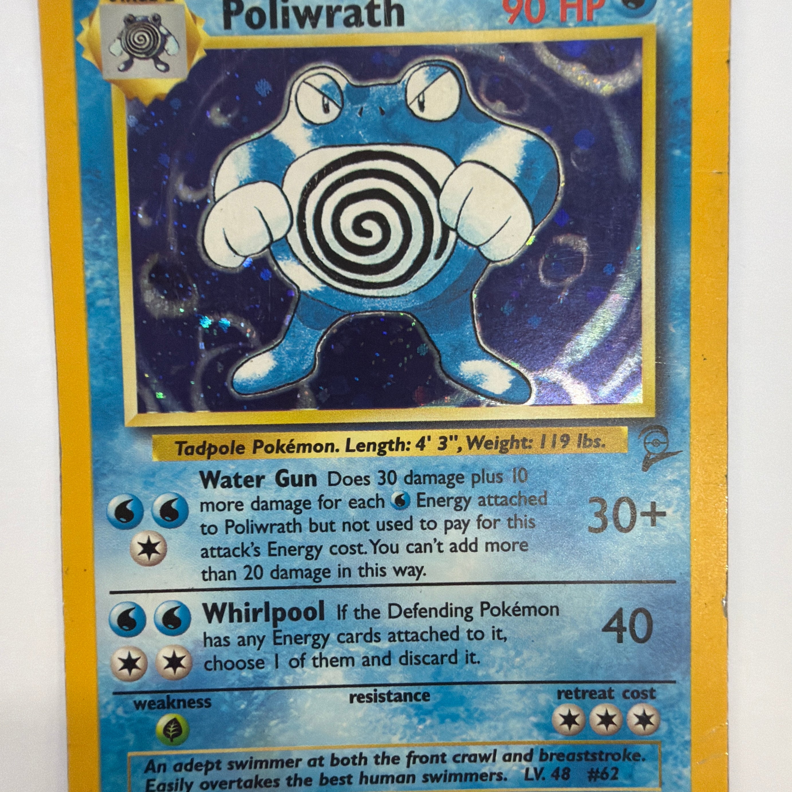 Pokémon TCG - Base Set 2 Poliwrath 15/130 Holo DMG