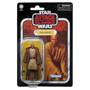 Hasbro Star Wars Attack Of The Clones Mace Windu 3.75” Action Figure