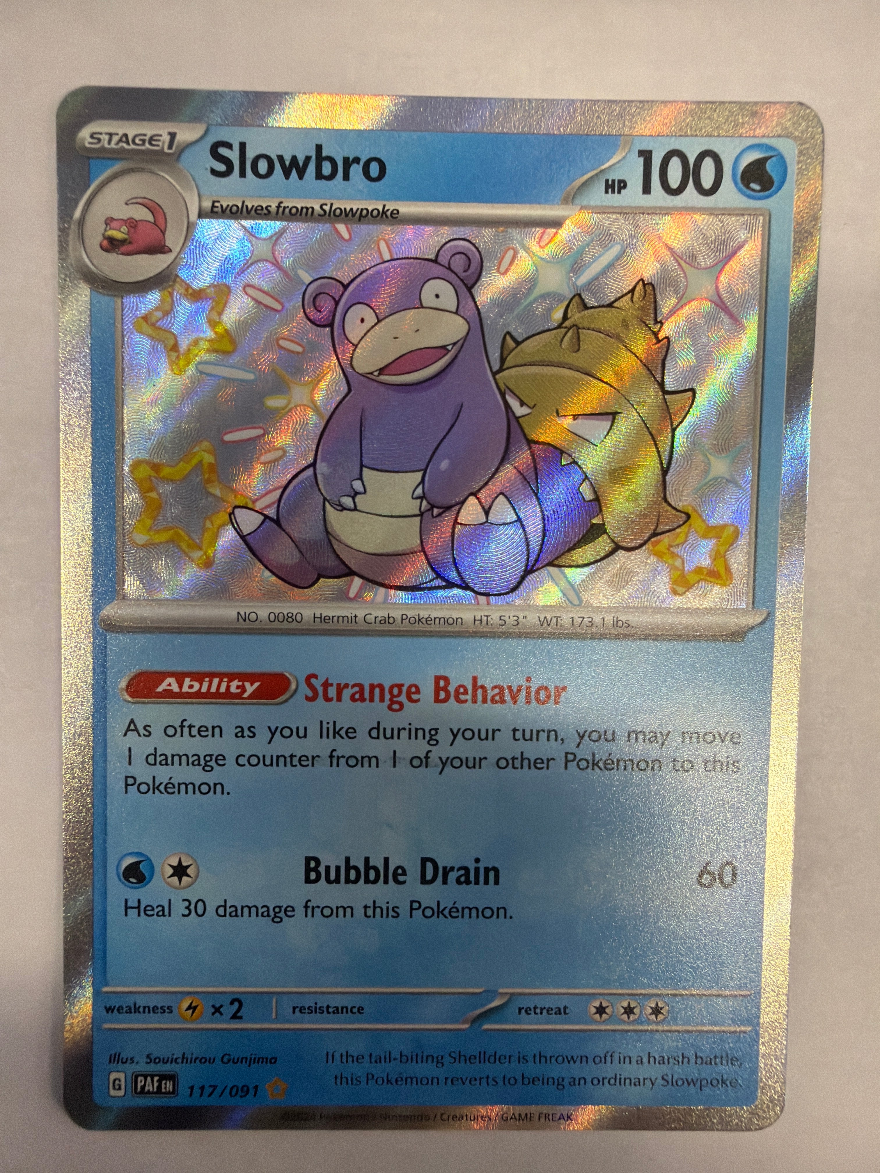 Pokémon TCG - Paldean Fates Slowbro 117/091 NM