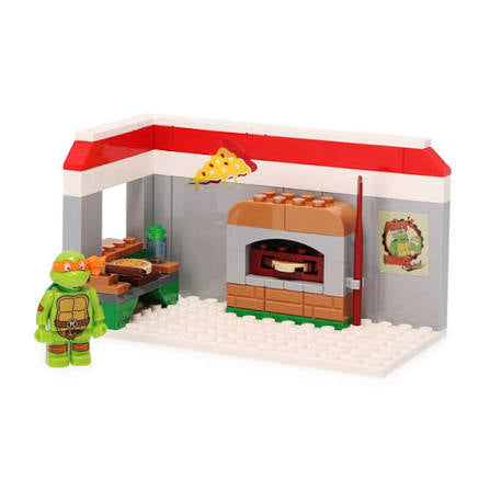Snap & Switch Nickelodeon Teenage Mutant Ninja Turtles Construction Set Pizza Parlor with Mikey 80pcs