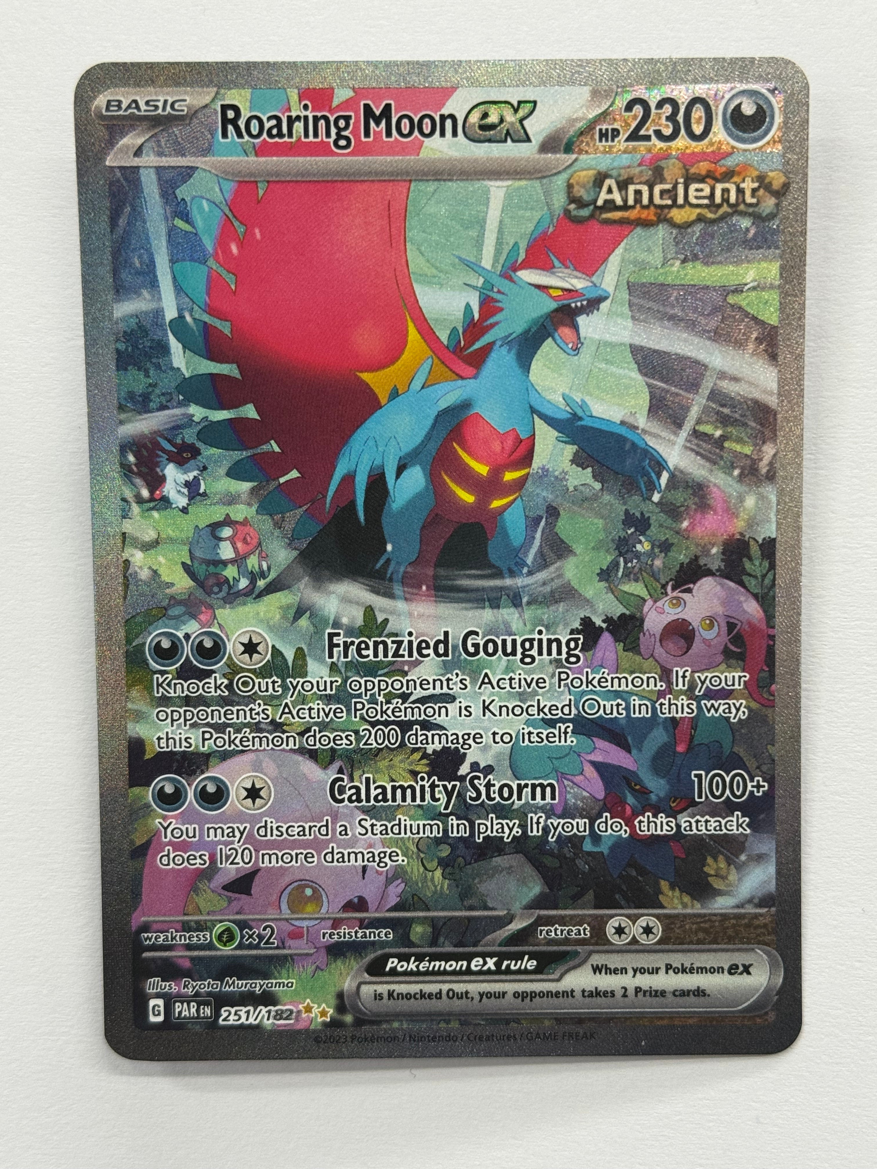 Pokémon TCG - Paradox Rift Roaring Moon EX 251/182 NM