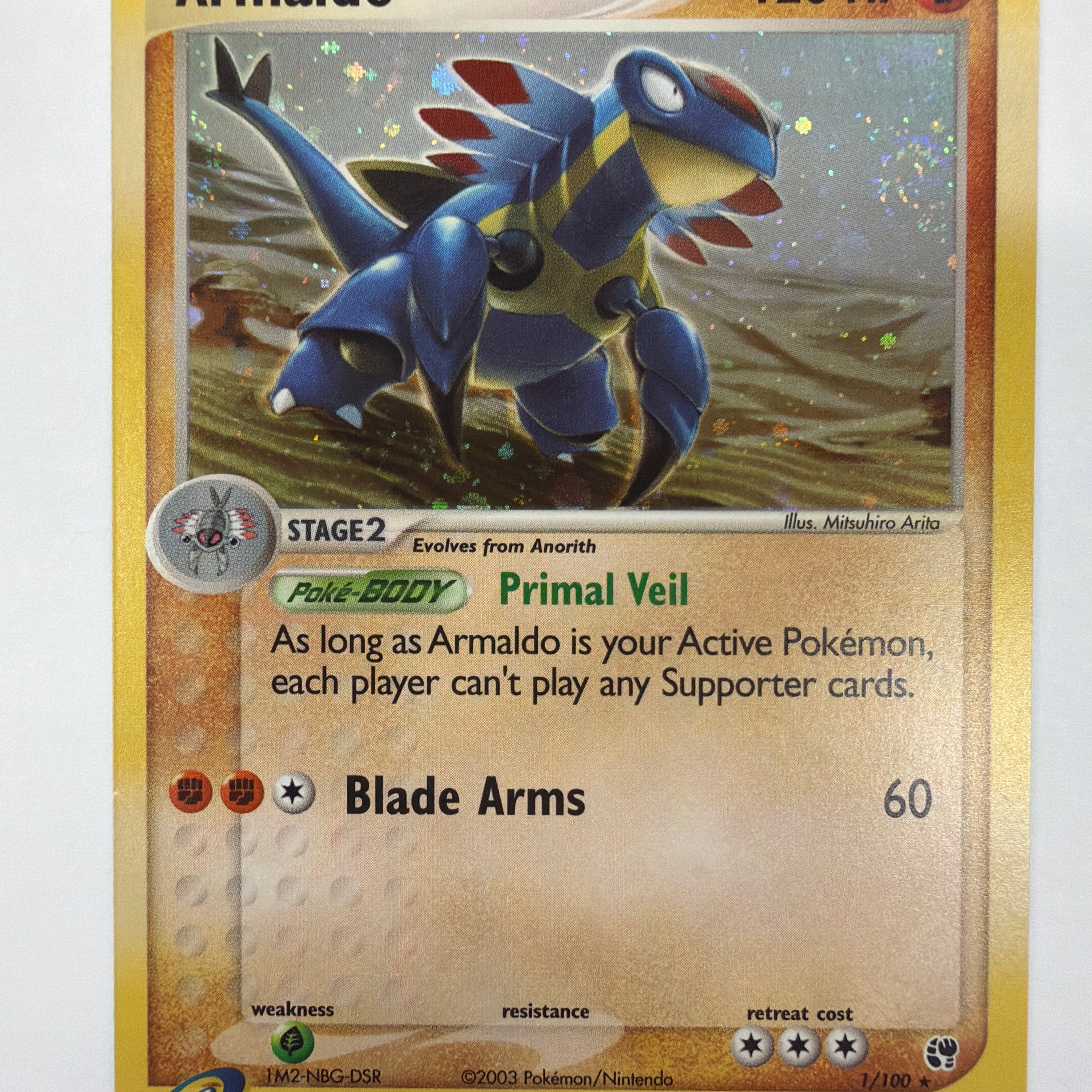 Pokémon TCG - Ex Sandstorm Armaldo 1/100 Holo NM