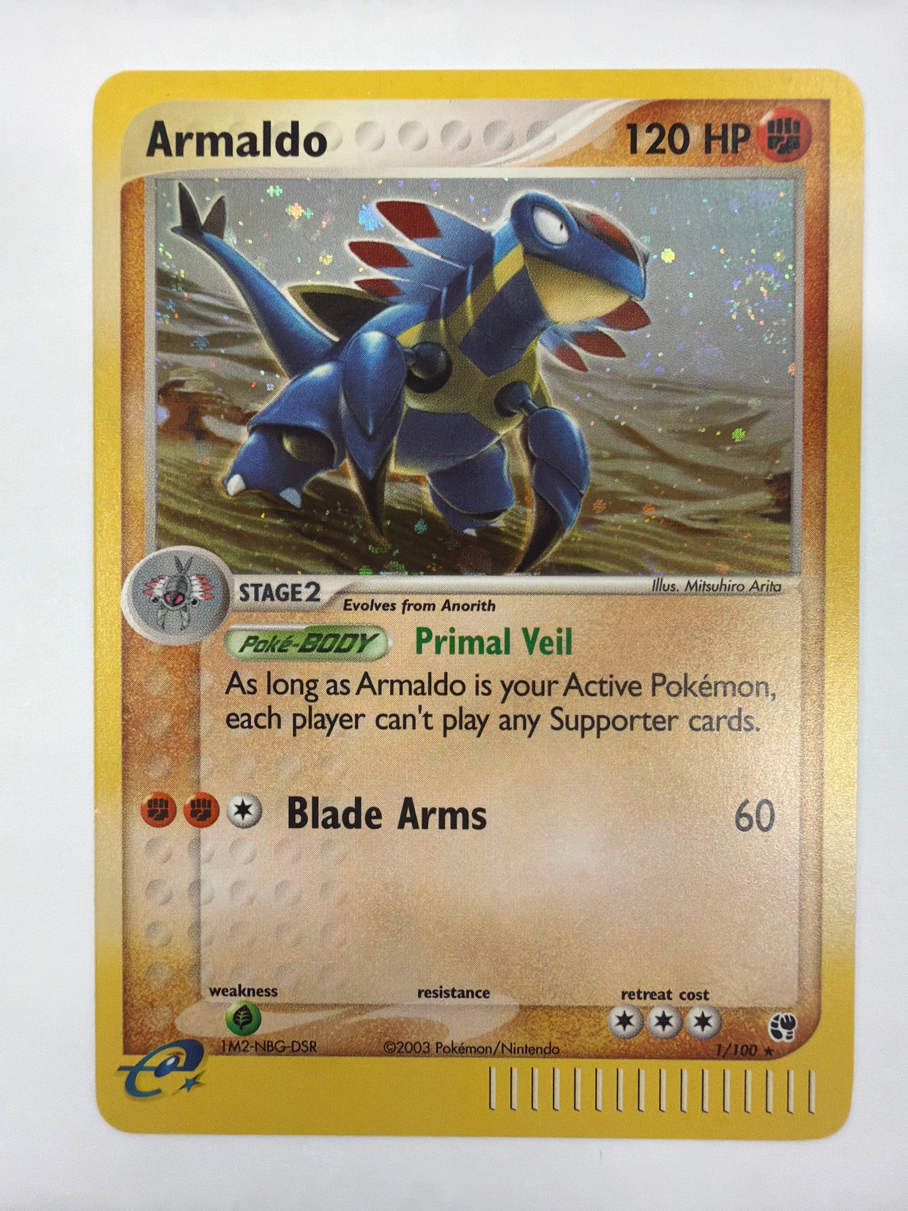 Pokémon TCG - Ex Sandstorm Armaldo 1/100 Holo NM