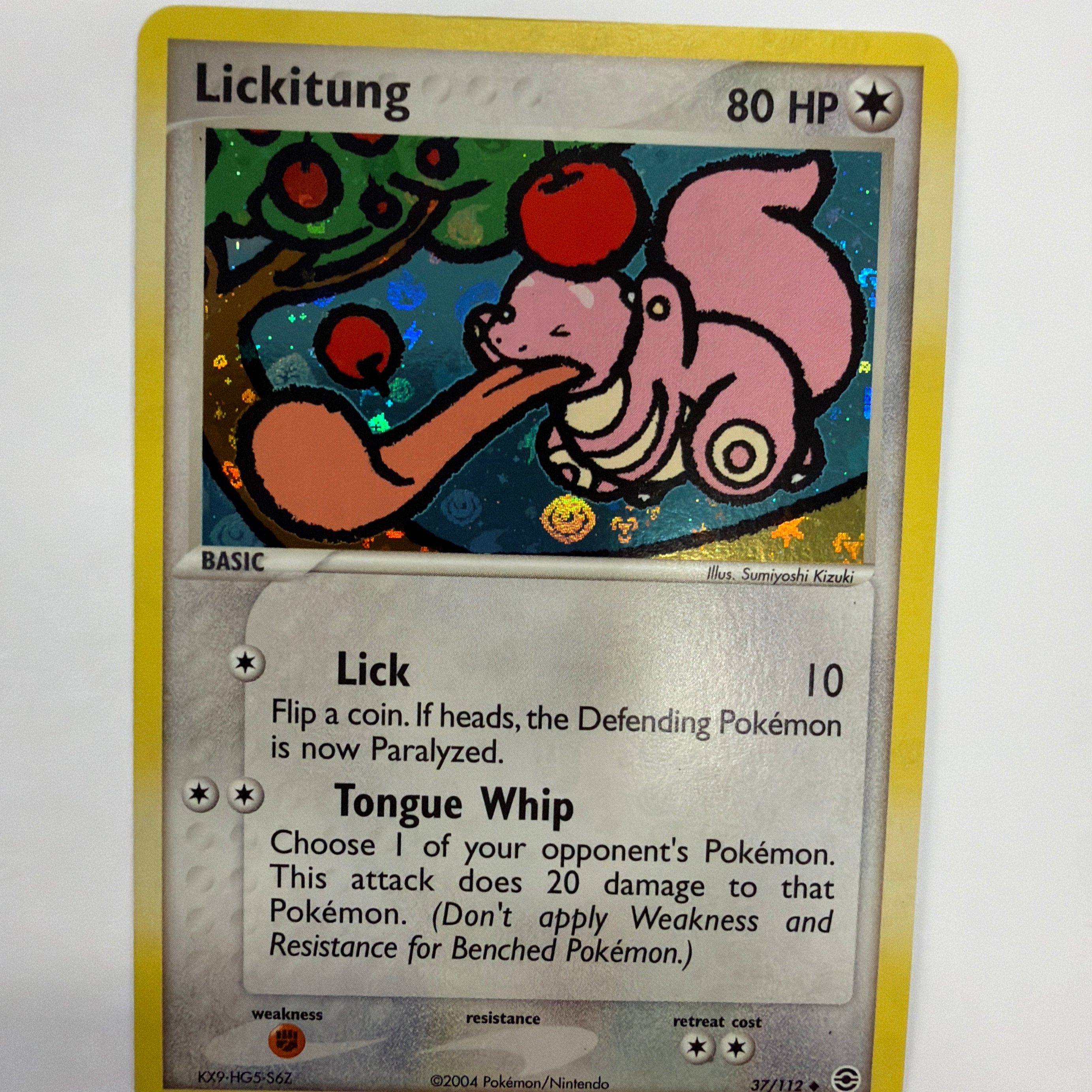 Pokémon TCG - EX FireRed & LeafGreen Lickitung 37/112 NM