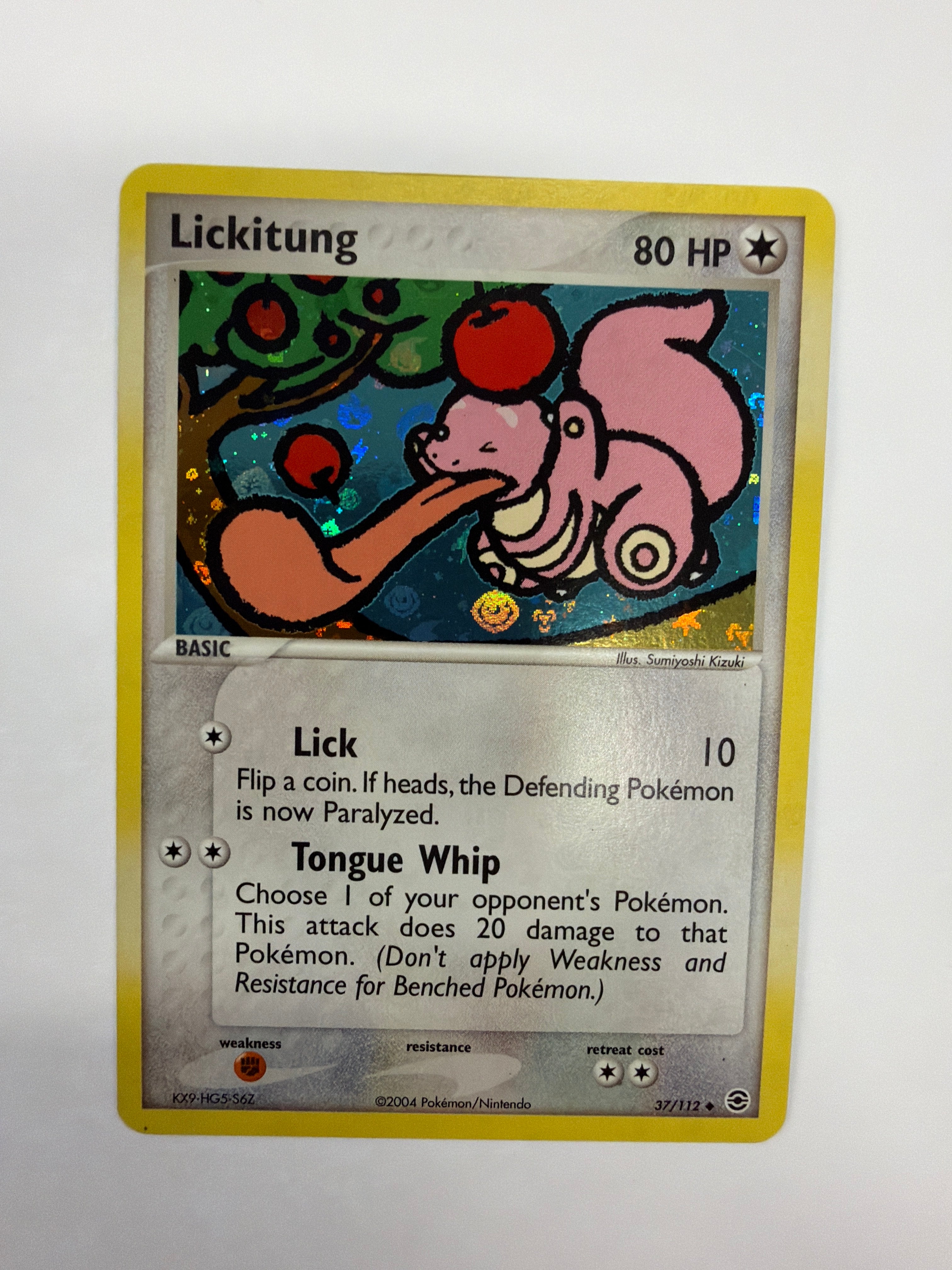 Pokémon TCG - EX FireRed & LeafGreen Lickitung 37/112 NM