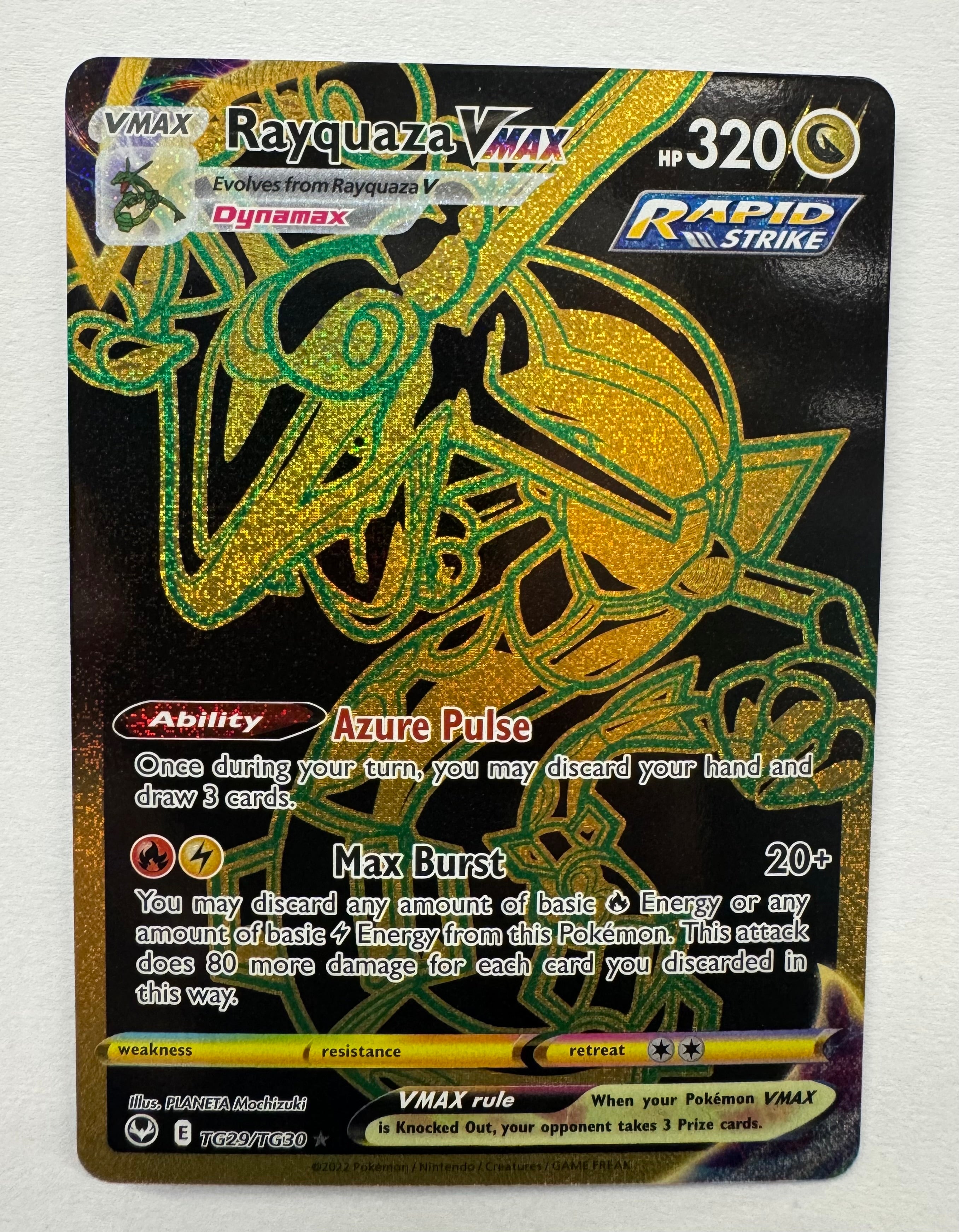 Pokémon TCG - Silver Tempest Rayquaza VMAX TG29/TG30 NM