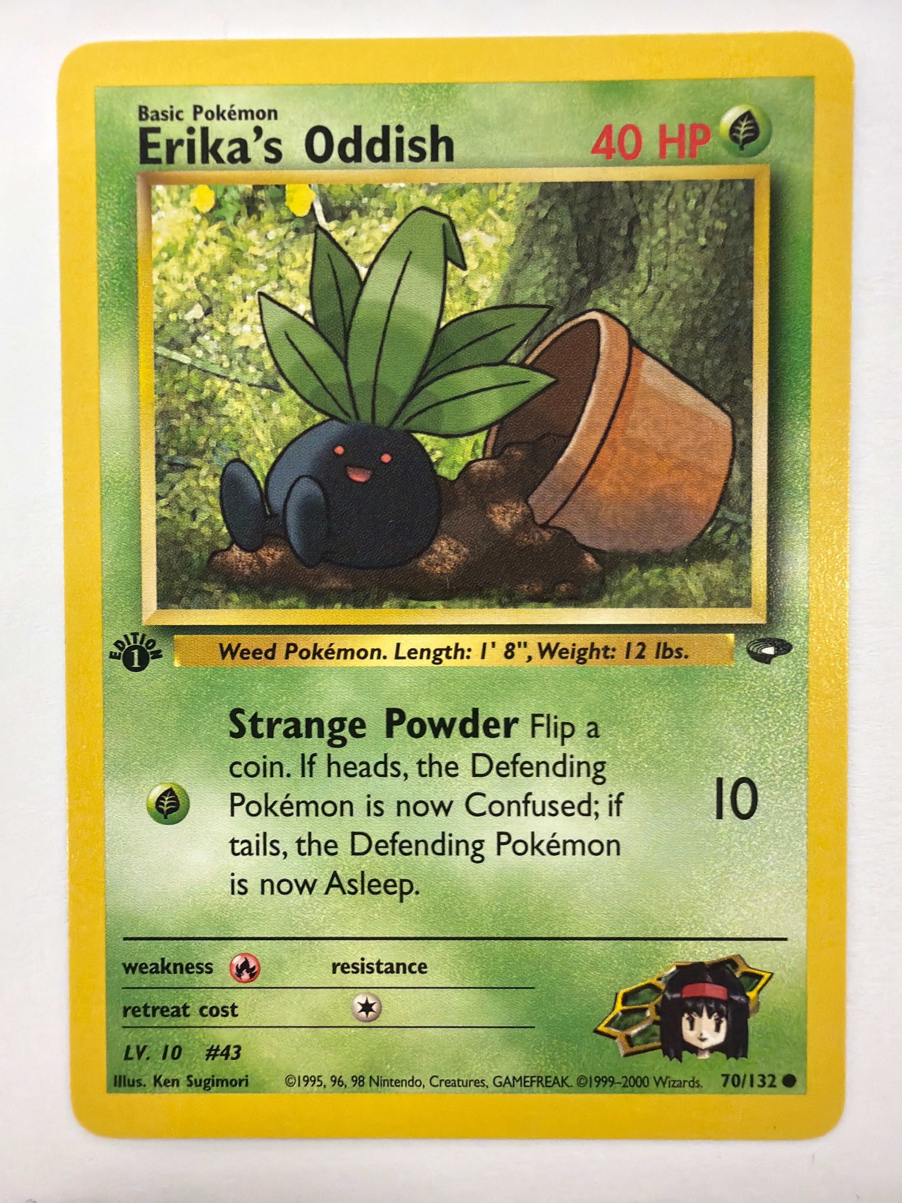 Pokémon TCG - Gym Challenge 1st Edition Erika's Oddish 70/132 Non-Holo NM