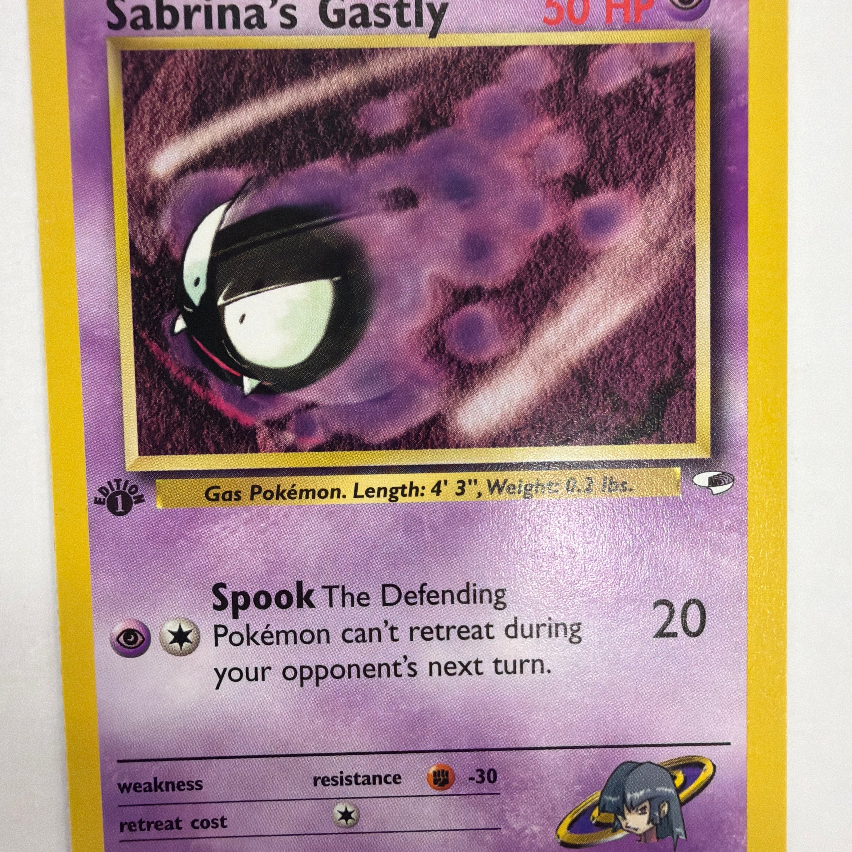 Pokémon TCG - Gym Heroes 1st Edition Sabrina's Gastly 93/132 NM