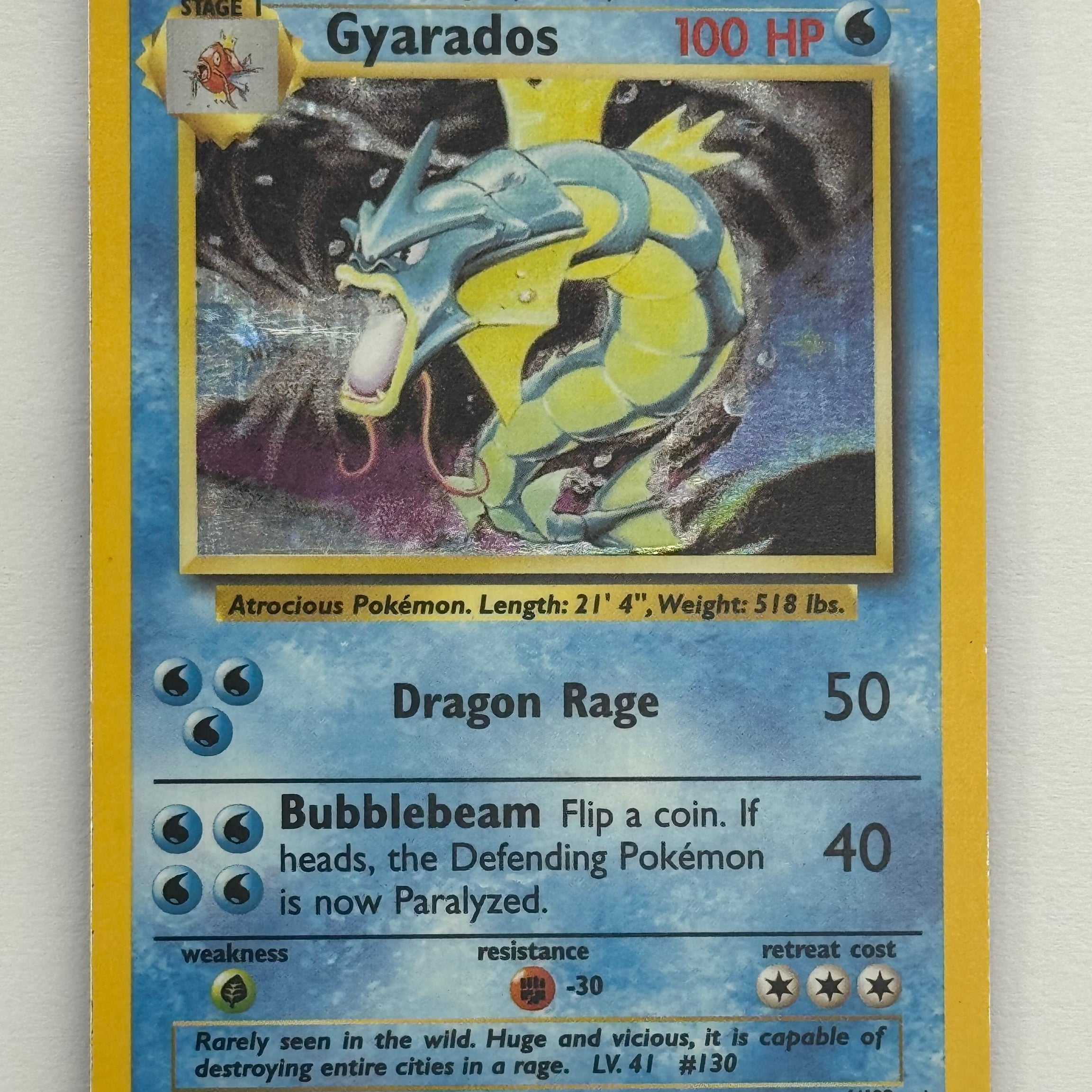 Pokémon TCG - Base Set Unlimited Gyarados 6/102 LP