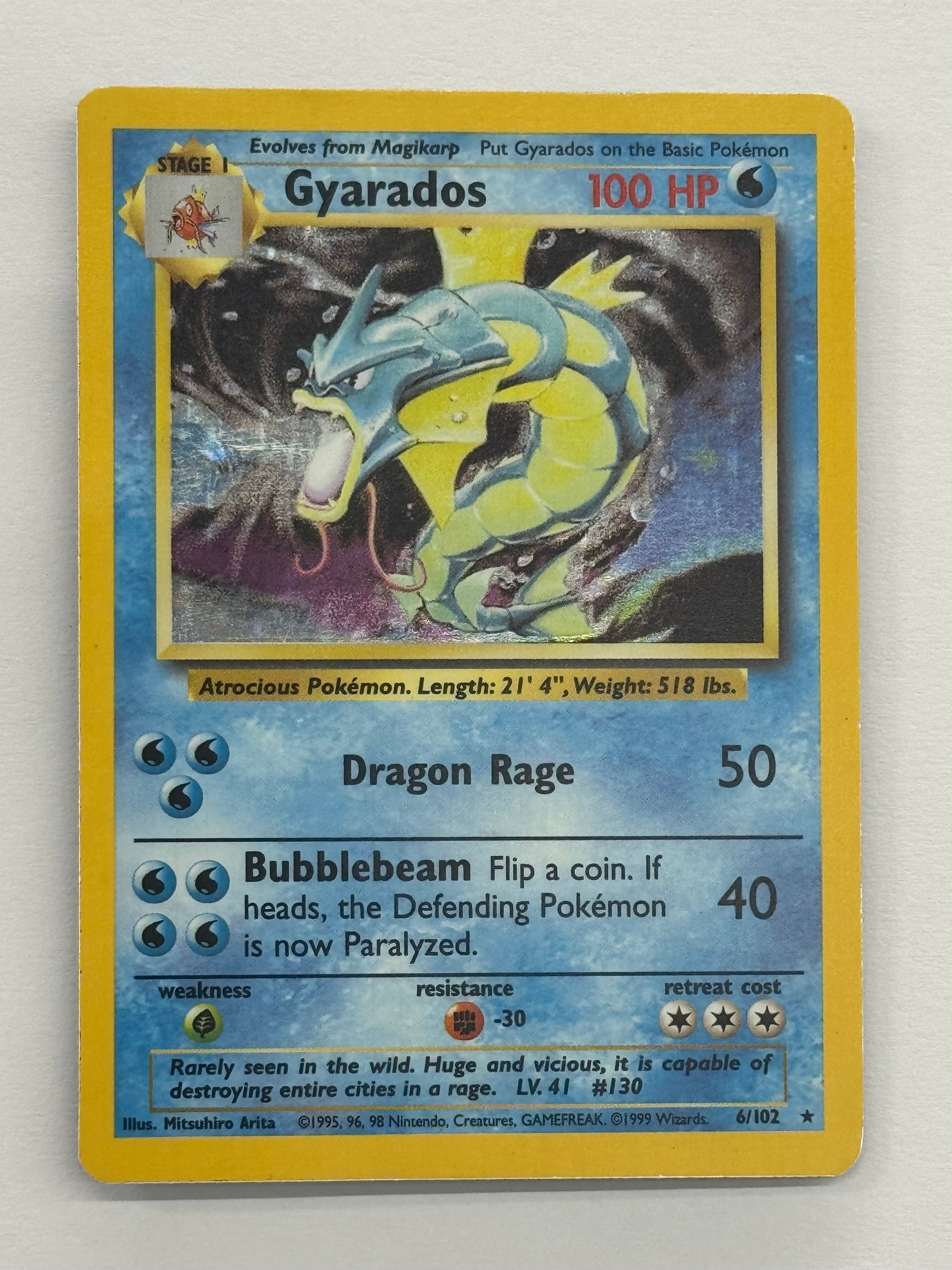 Pokémon TCG - Base Set Unlimited Gyarados 6/102 LP
