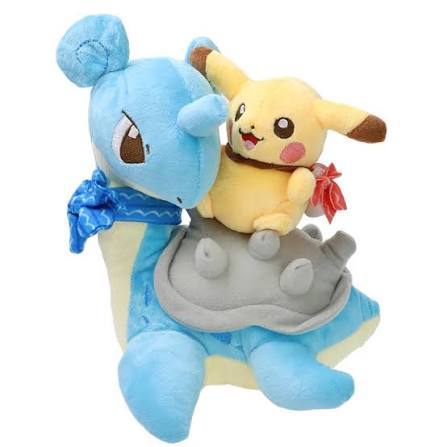 Pokémon Pikachu Riding Shiny Lapras Plush