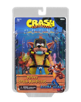 Neca Crash Bandicoot Deluxe Includes Scuba Gear Figure