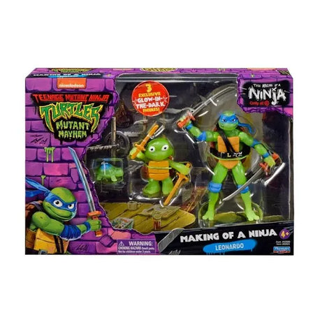 Playmates TMNT Mutant Mayhem Making of a Ninja Leonardo