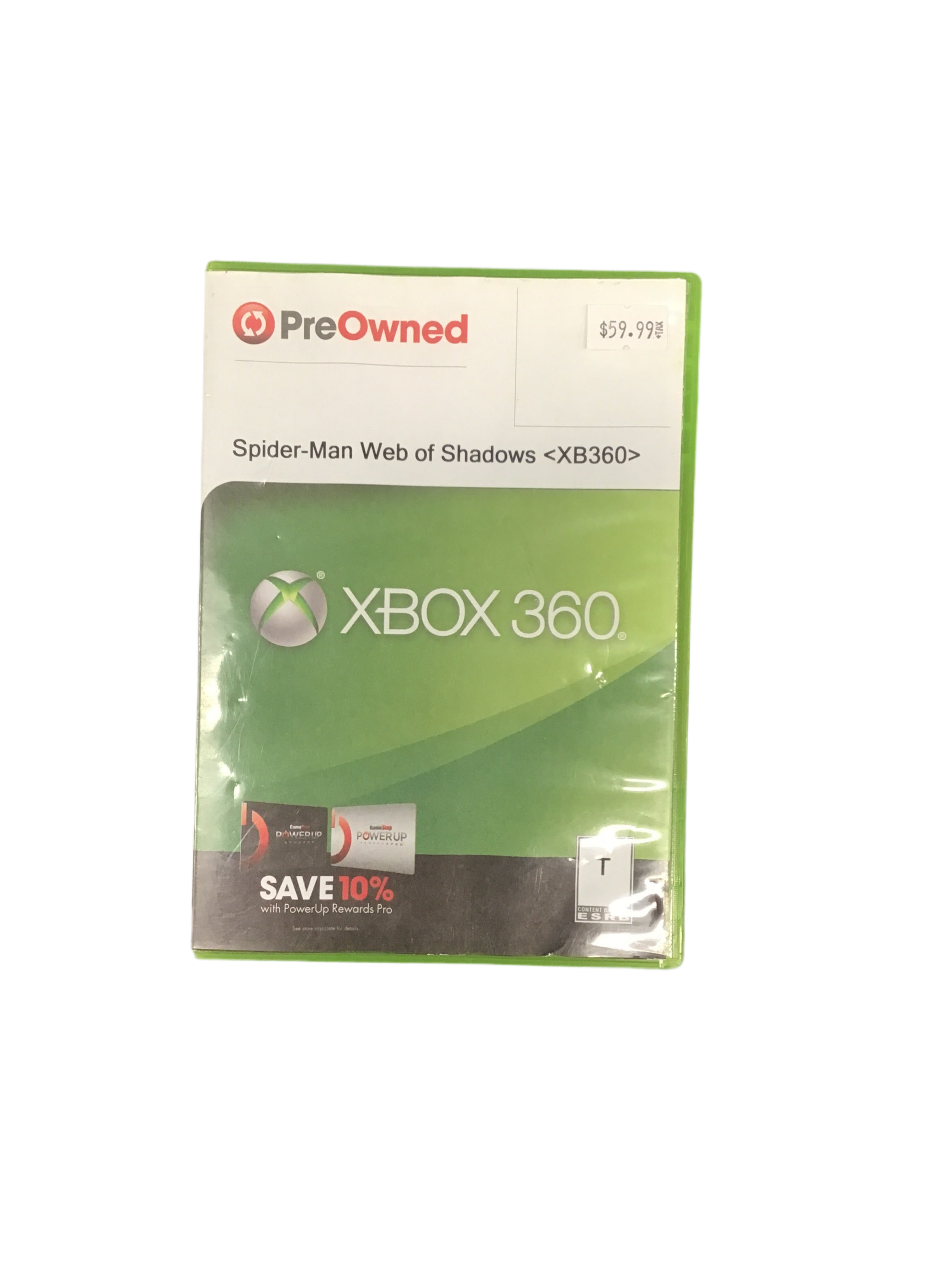 XBOX 360 Spider-Man Web of Shadows Video Game