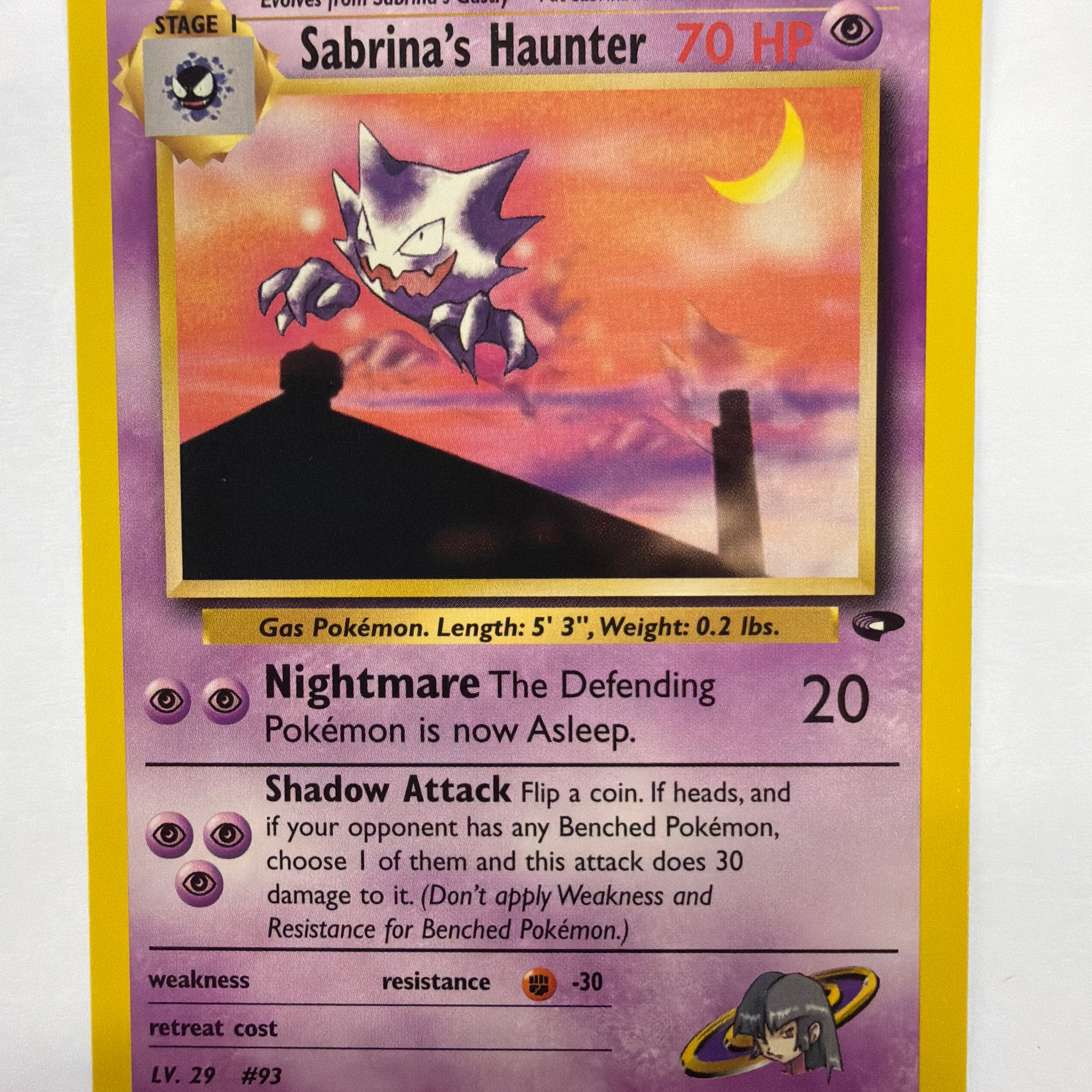Pokémon TCG - Gym Challenge Unlimited Sabrina's Haunter 55/132 Non-Holo NM