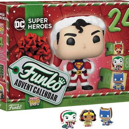 Funko Pocket Pop! Funko Advent Calender DC Super Heroes 24 Pc Vinyl Collection