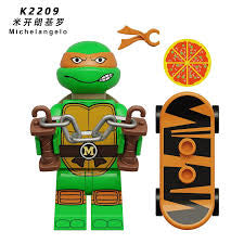 Teenage Mutant Ninja Turtles Michaelangelo #1 Mini Block Figure