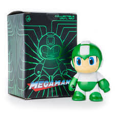 Kidrobot x Capcom Metallic Green Megaman Collectible Vinyl Art Figure