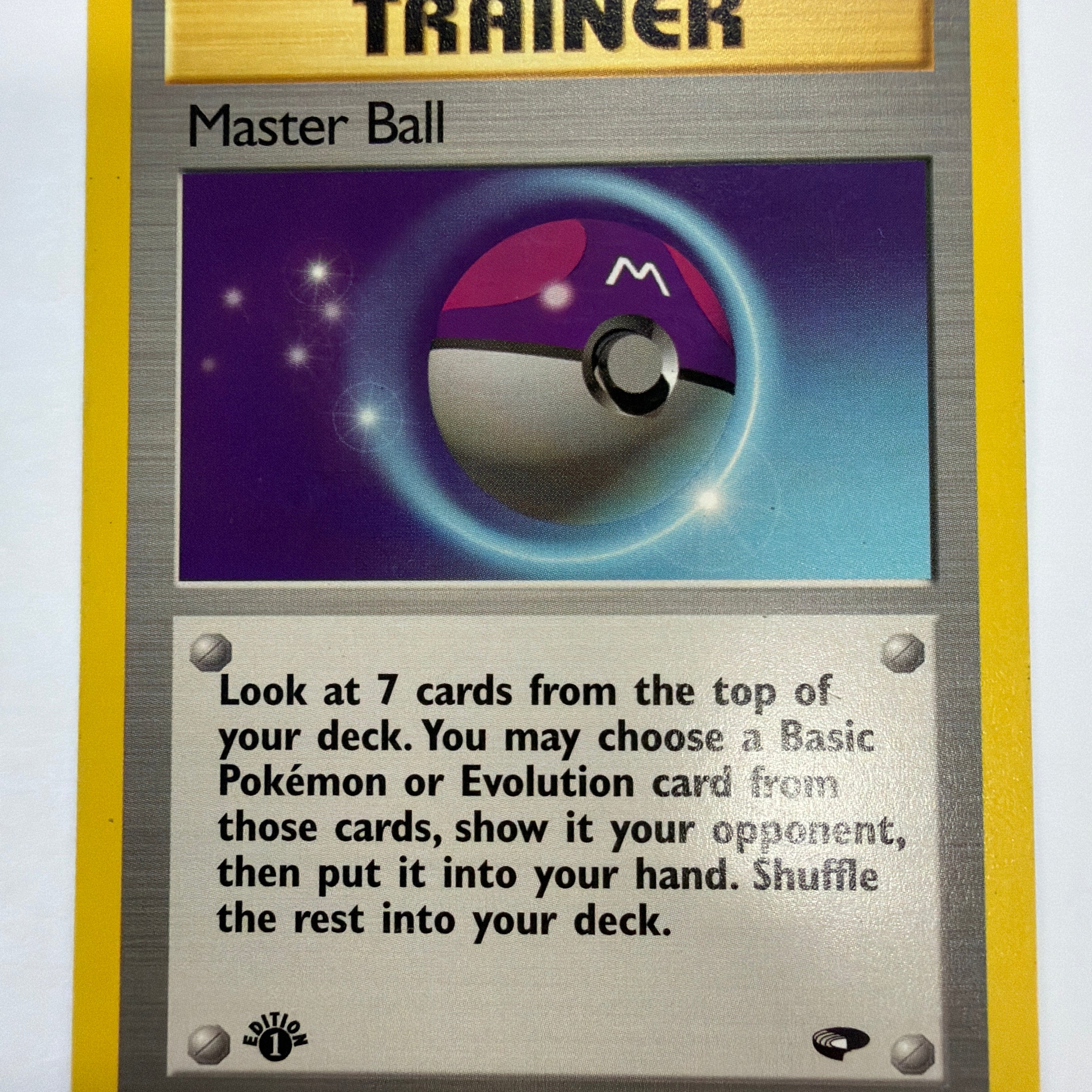 Pokémon TCG - Gym Challenge 1st Edition Master Ball 116/132 Non-Holo LP