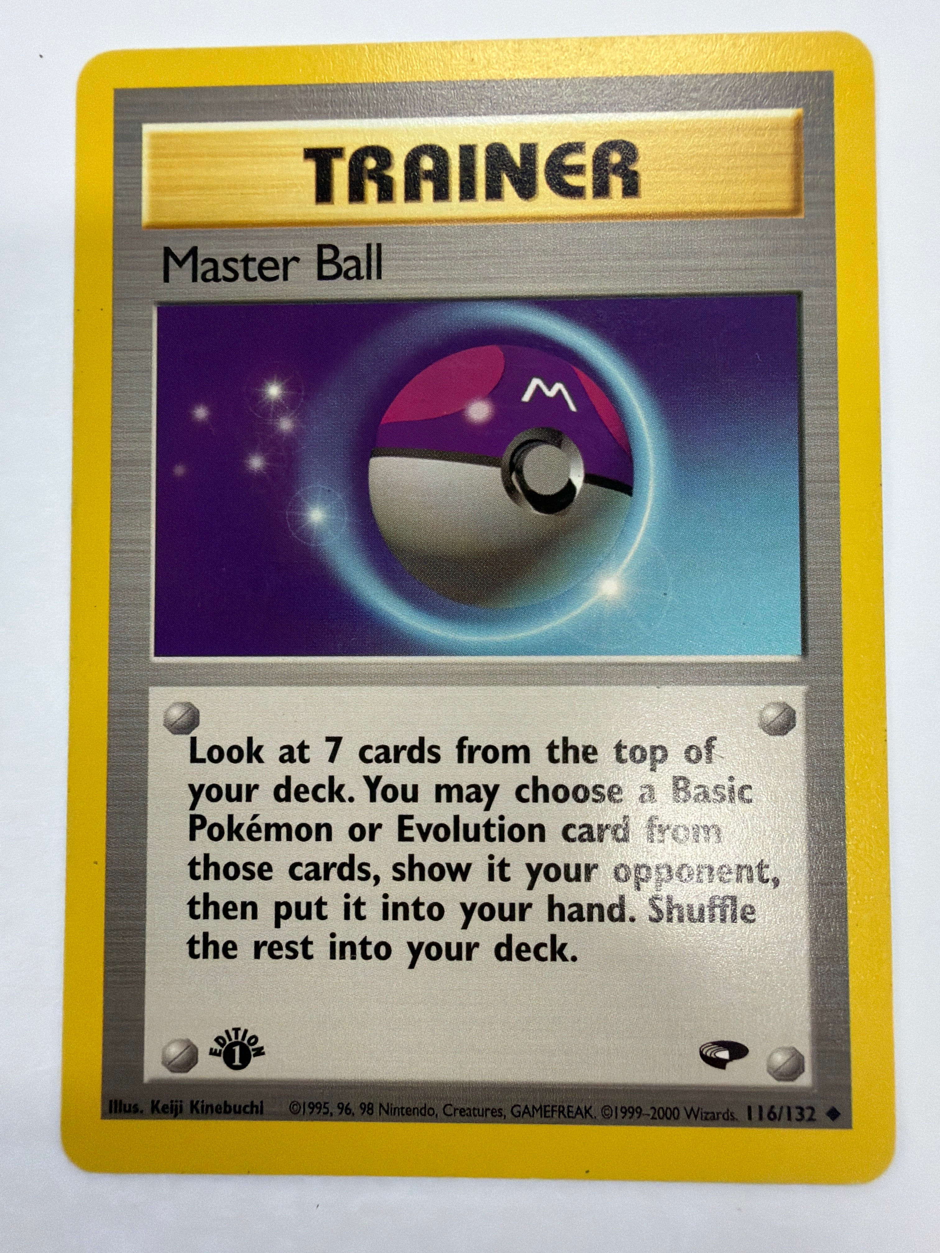 Pokémon TCG - Gym Challenge 1st Edition Master Ball 116/132 Non-Holo LP