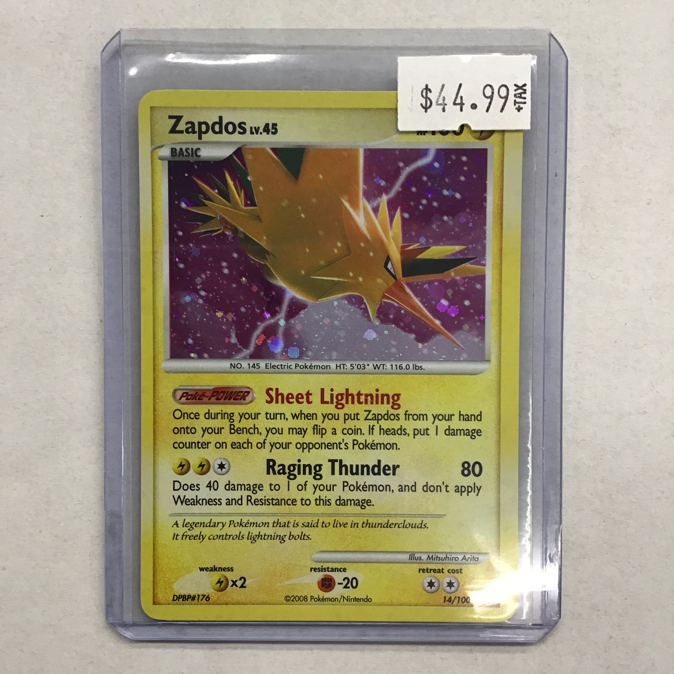 Pokémon TCG - Majestic Dawn Zapdos 14/100 NM
