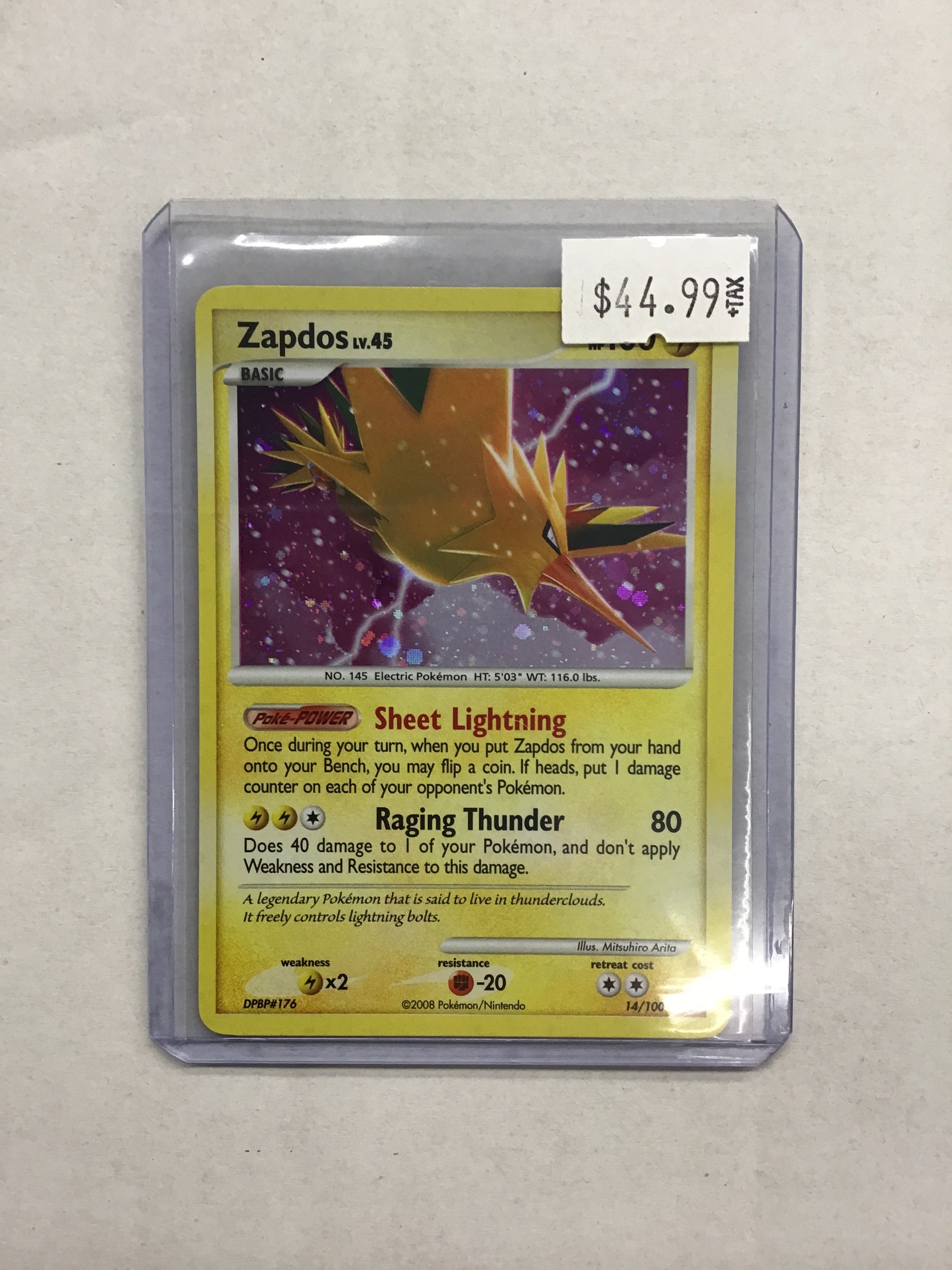 Pokémon TCG - Majestic Dawn Zapdos 14/100 NM