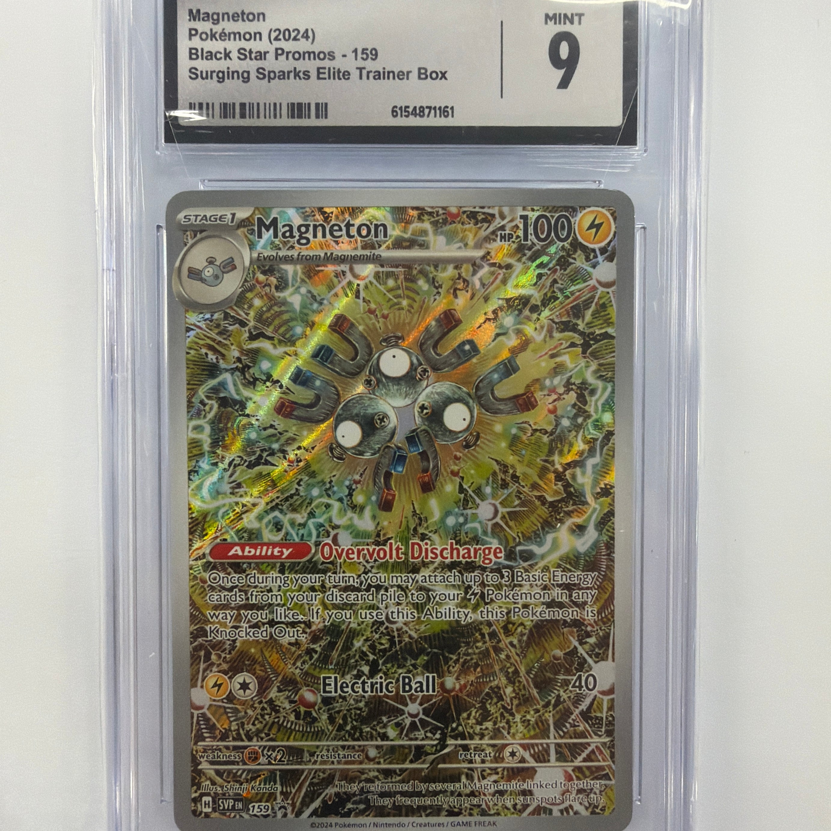 Pokémon TCG - CGC Mint 9 Scarlet & Violet Promo Magneton 159