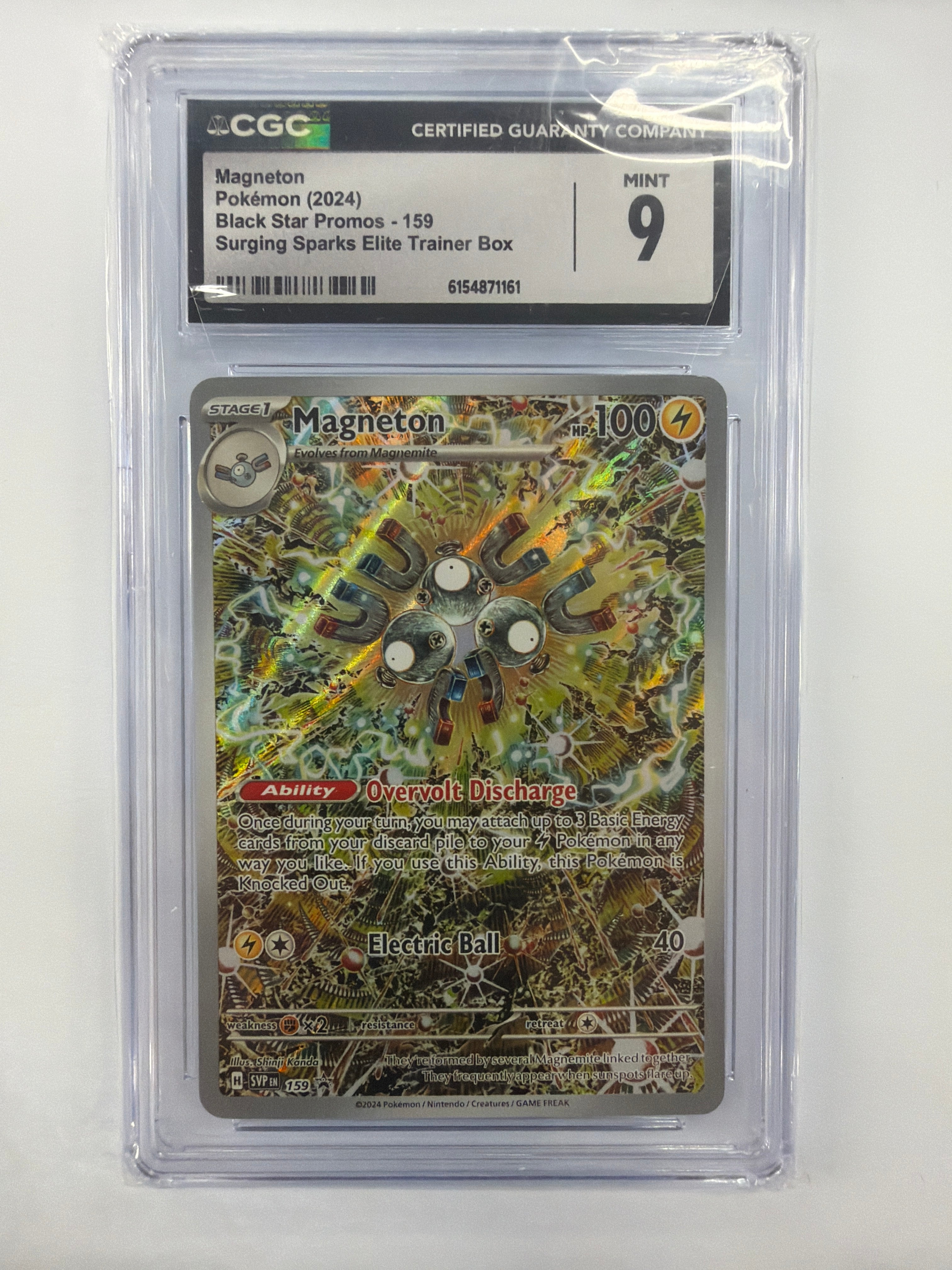 Pokémon TCG - CGC Mint 9 Scarlet & Violet Promo Magneton 159