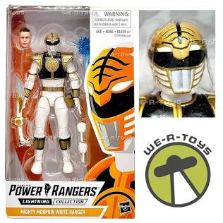 Hasbro Power Rangers Lightening Collection Mighty Morphin White Ranger Action Figure