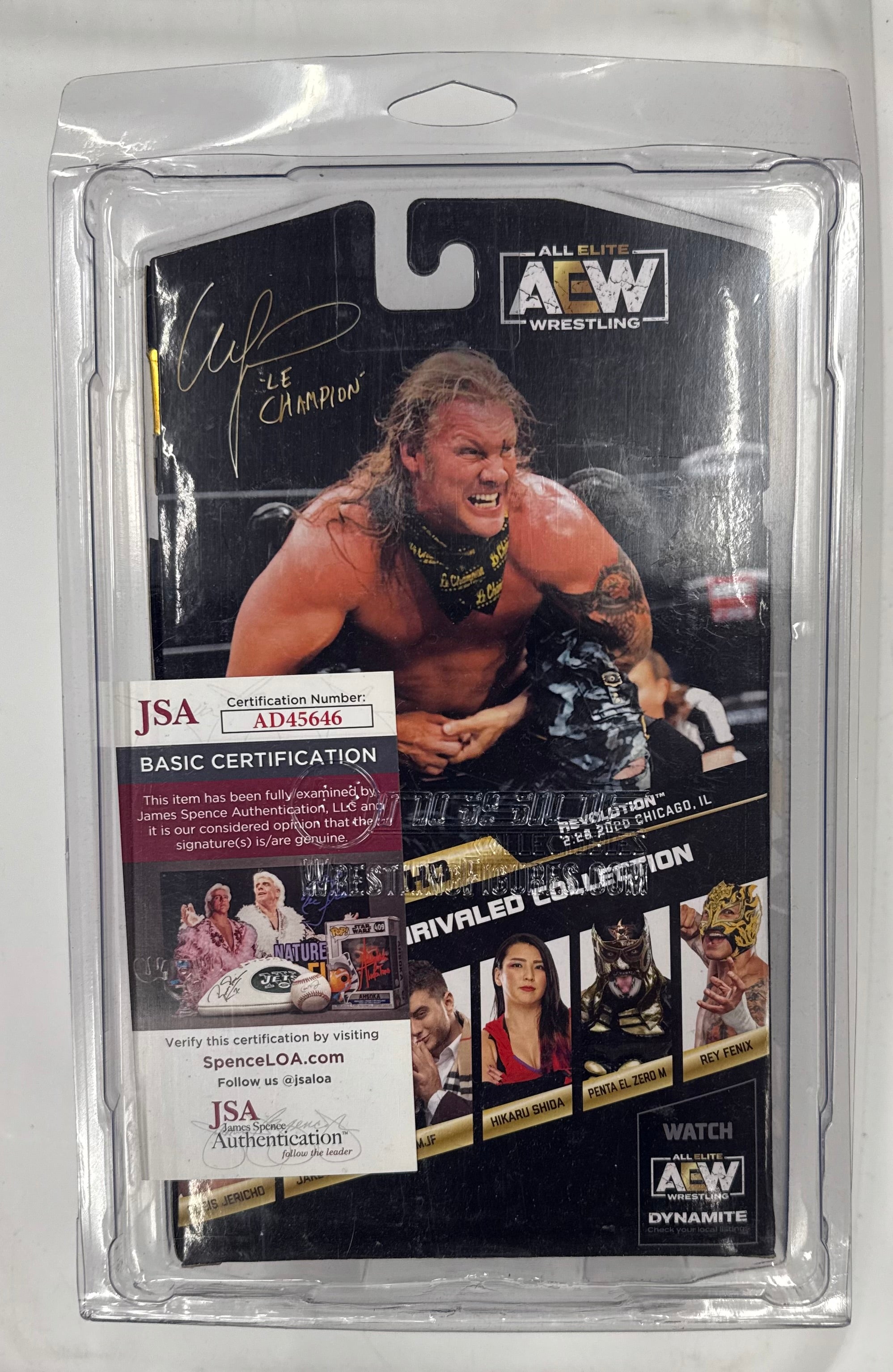 AEW Jazwares Unrivaled Collection Series 6 Chris Jericho Signed W/ JSA Cerftication
