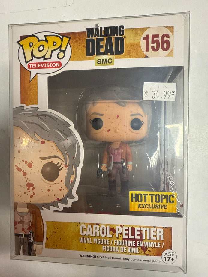 Funko Pop The Walking Dead Hot Topic Exclusive Carol Peletier 156 True Believers Gaming and Collectibles