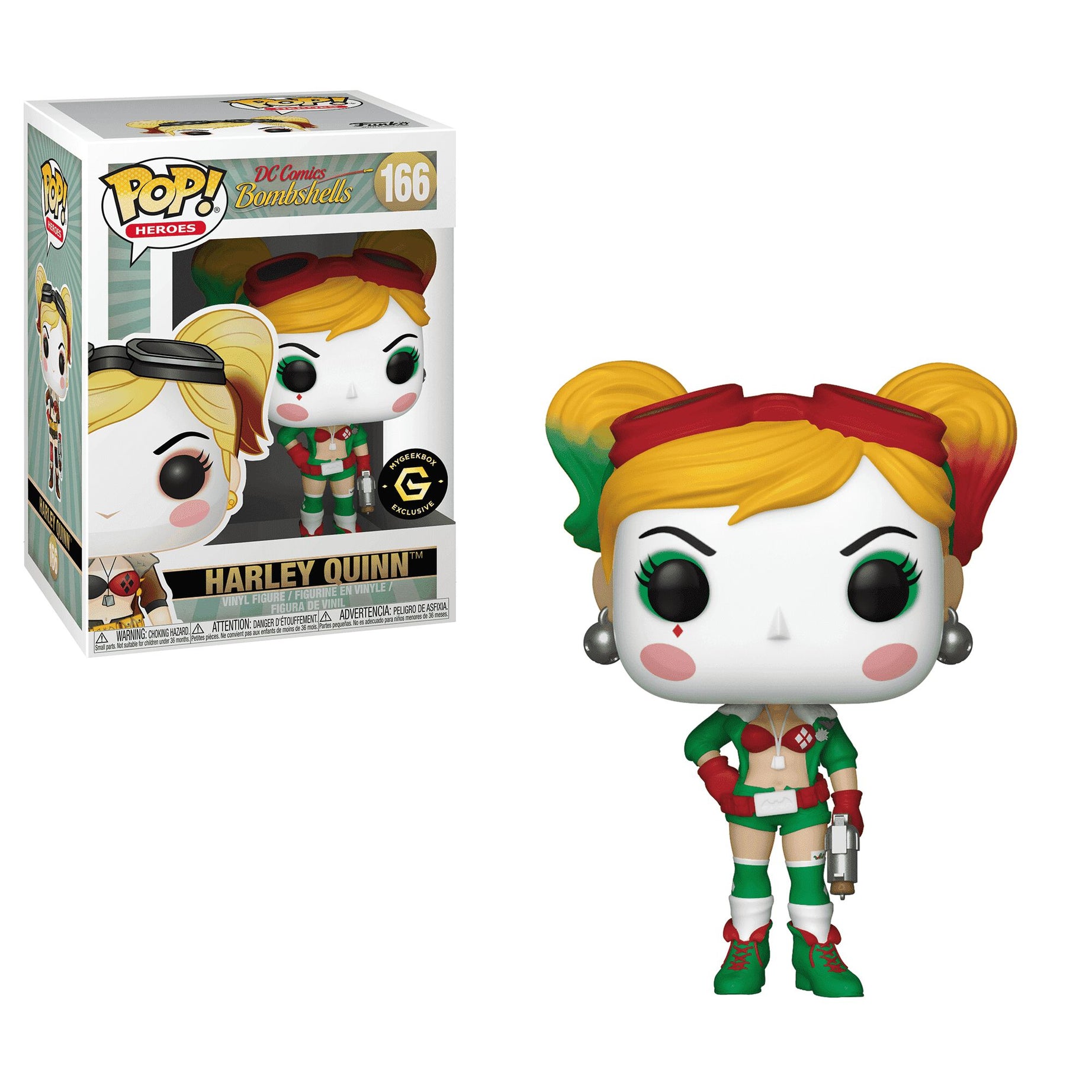 Funko Pop! Heroes DC Comics Bombshells Harley Quinn #166 My Geek Box Exclusive