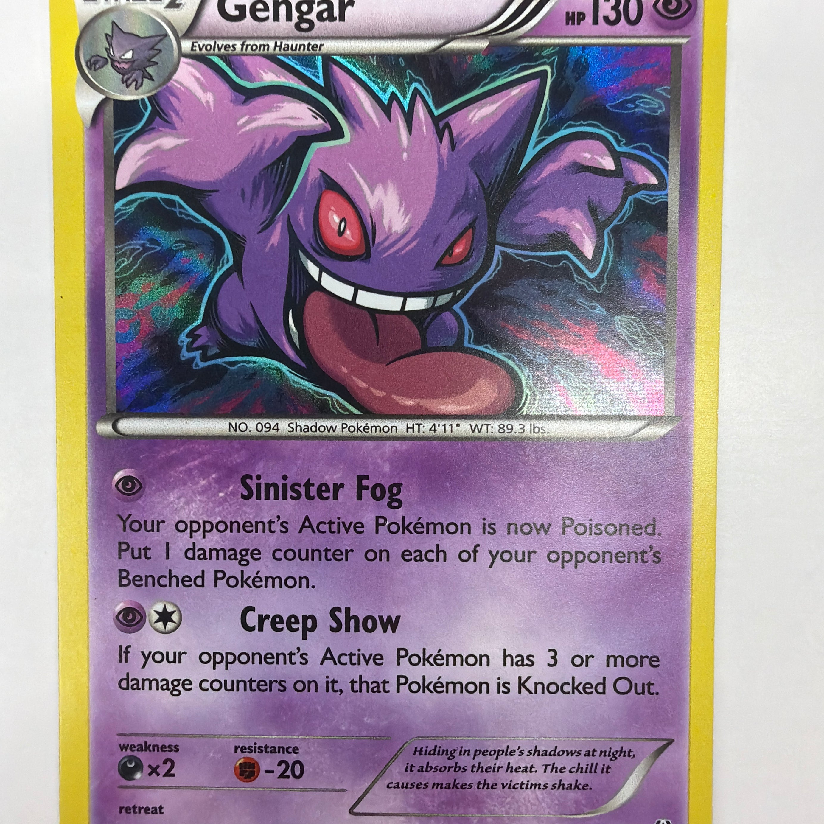 Pokémon TCG - BREAKthrough Gengar 60/162 Holo MP