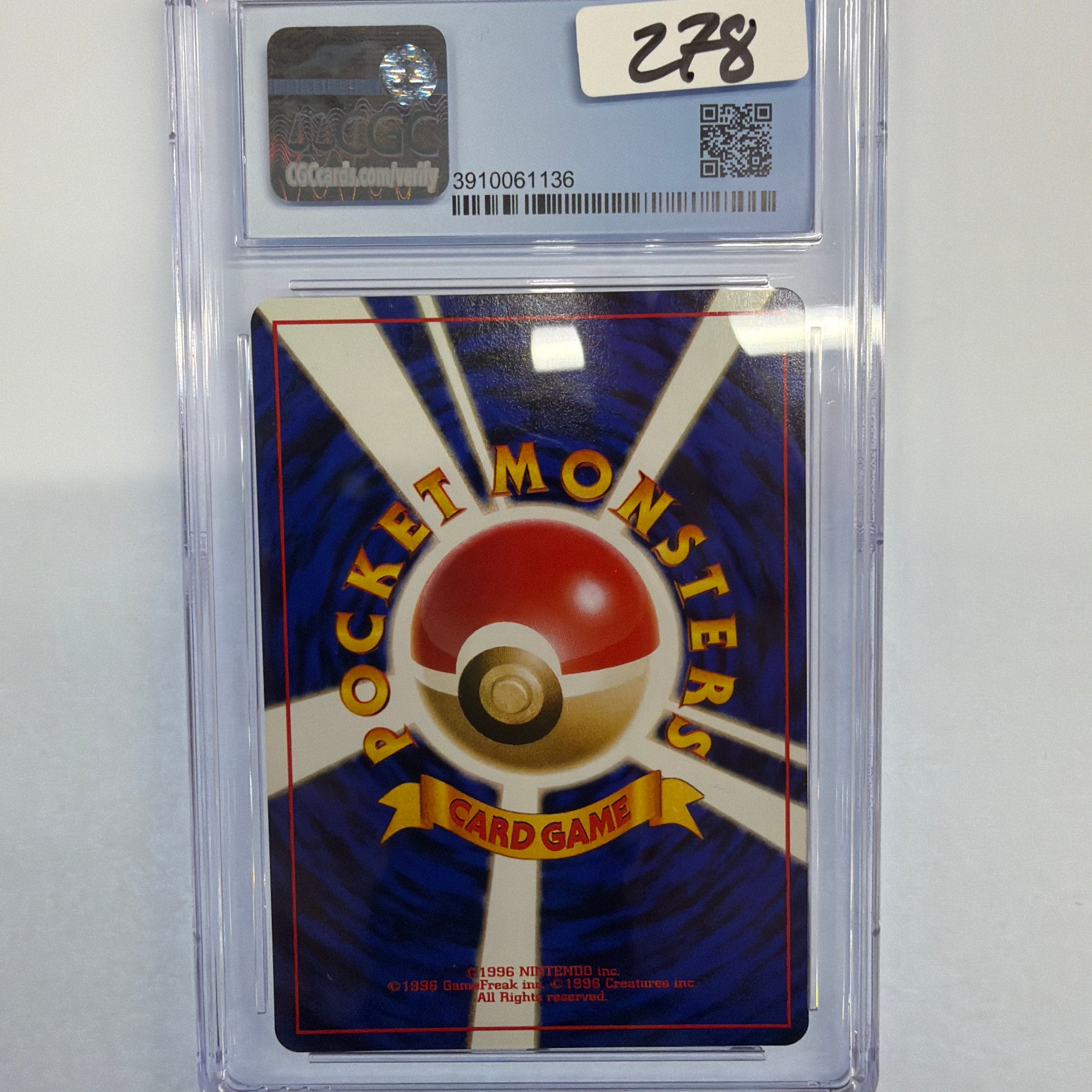 Pokemon TCG - CGC Mint 9 Base Set Vulpix No.037