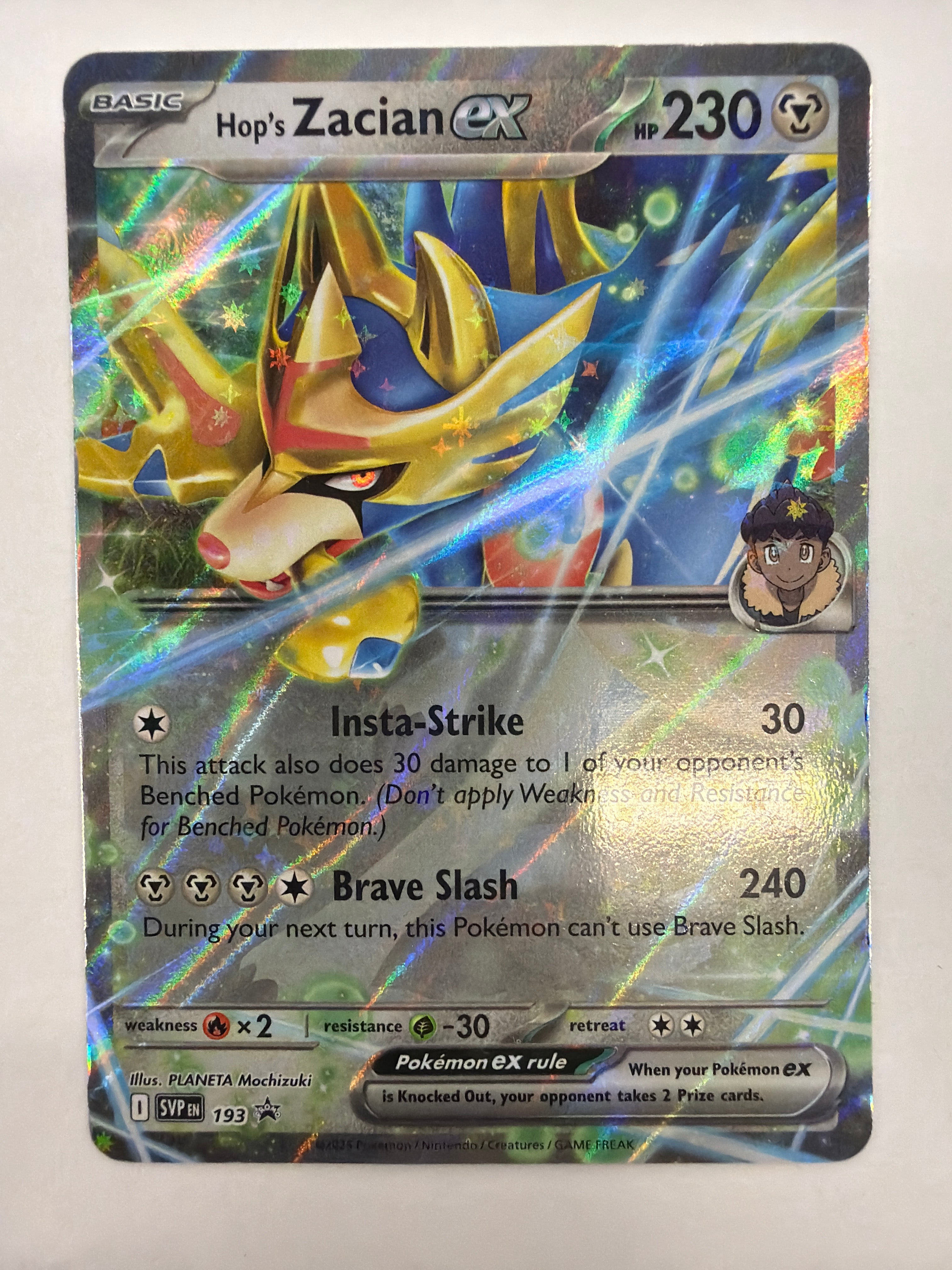 Pokémon TCG - Scarlet & Violet Promo Hop's Zacian ex 193 NM