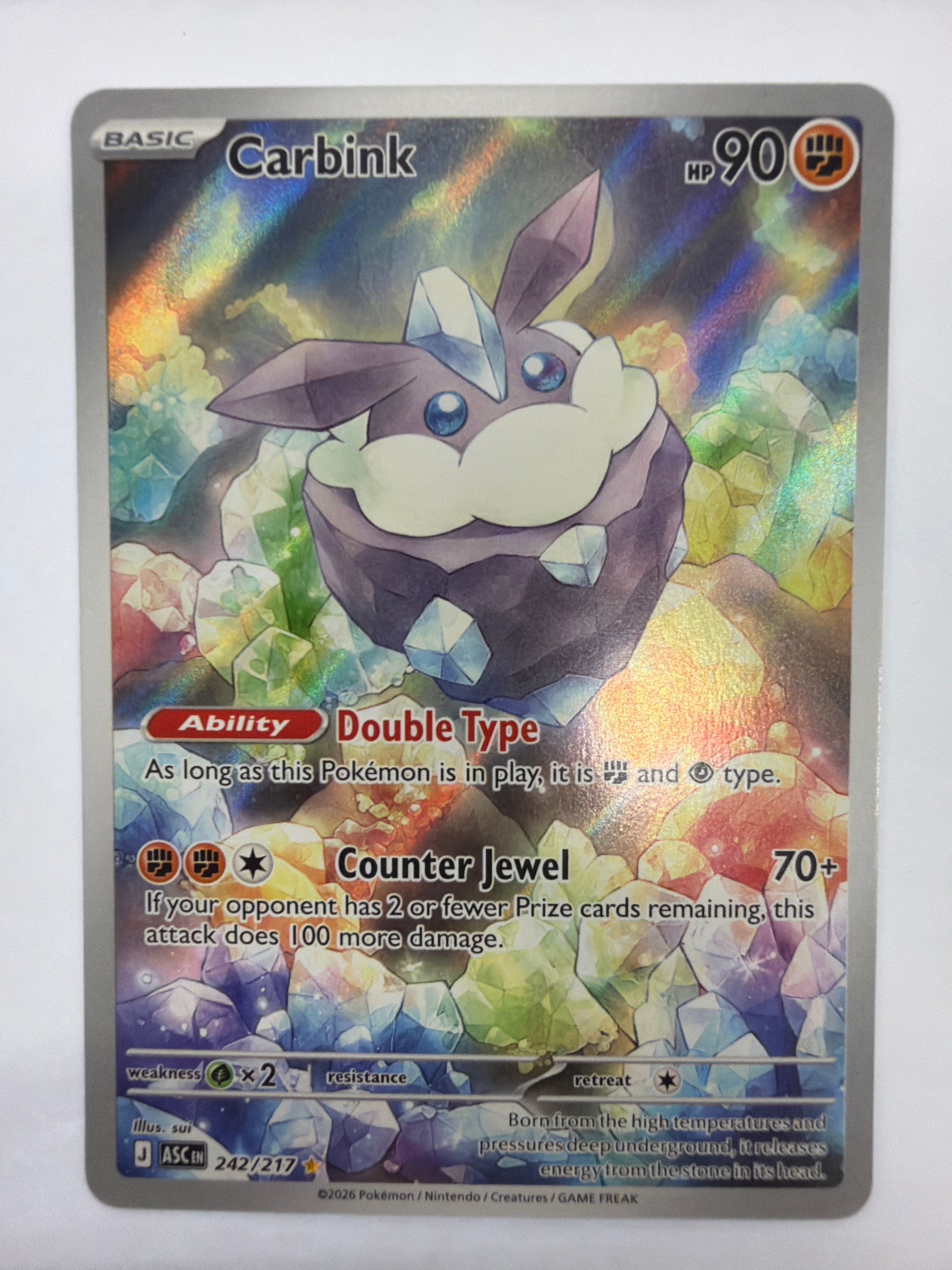 Pokémon TCG - Ascended Heroes Carbink 242/217 NM