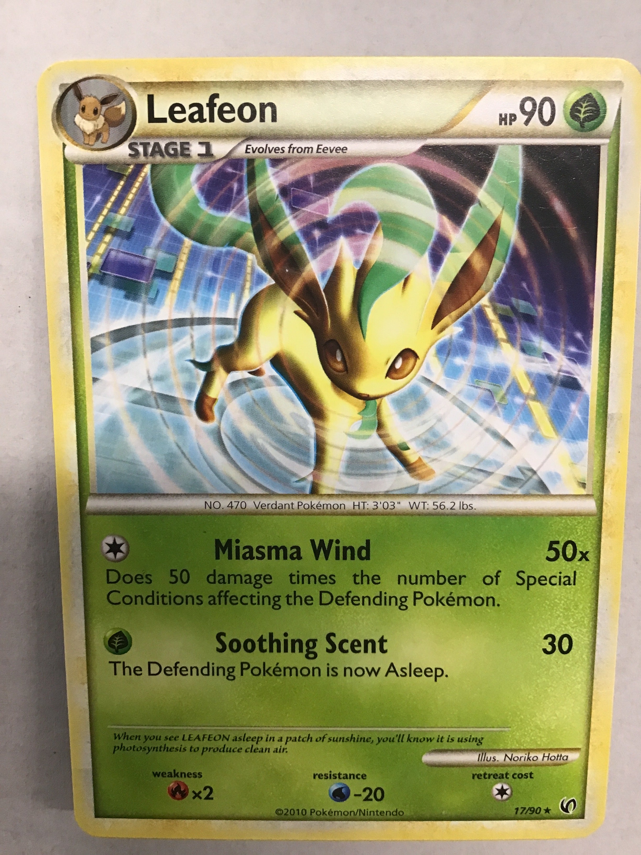 Pokémon TCG - HS-Undaunted Leafeon 17/90 NM