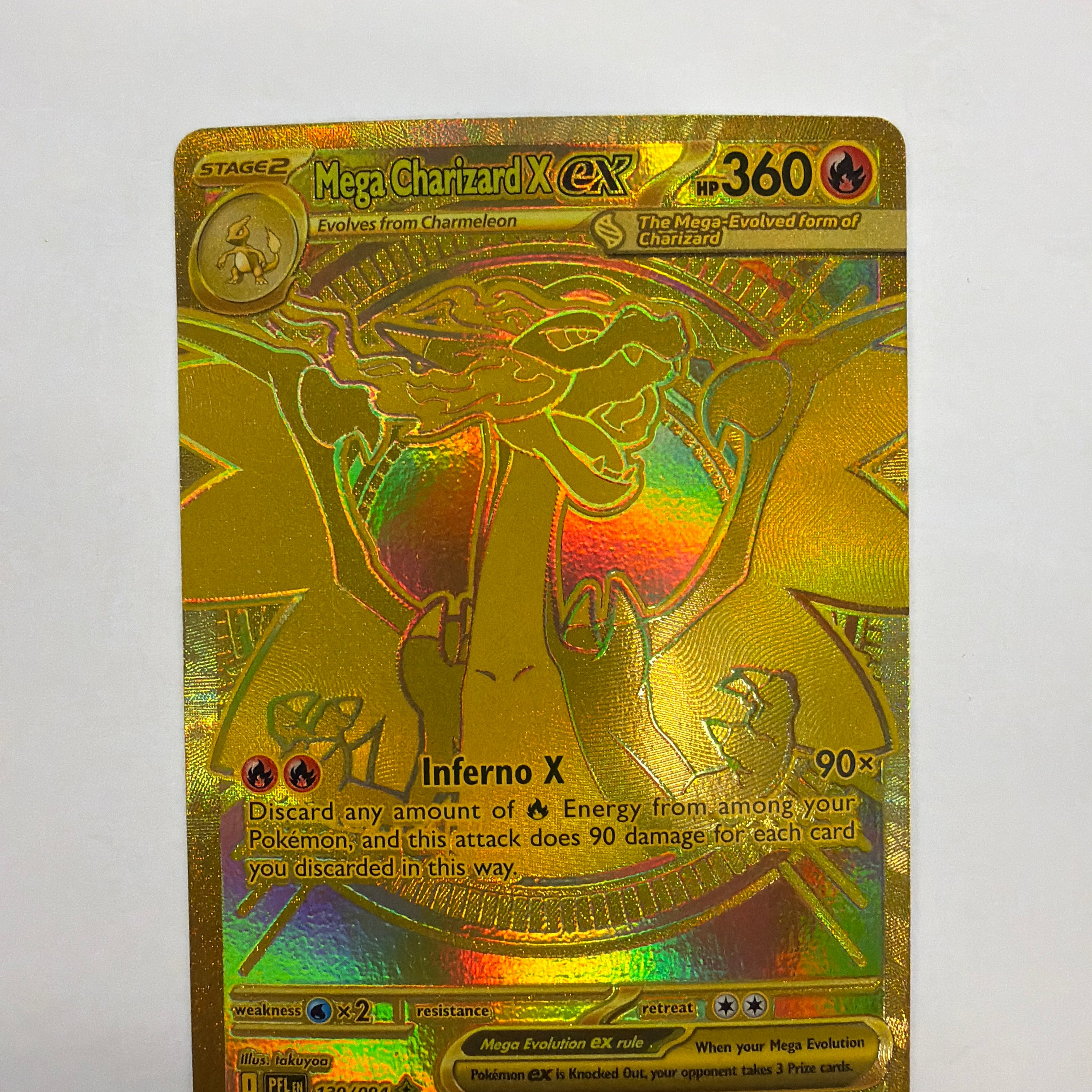 Pokémon TCG - Phantasmal Flame Mega Charizard X ex 130/094 NM