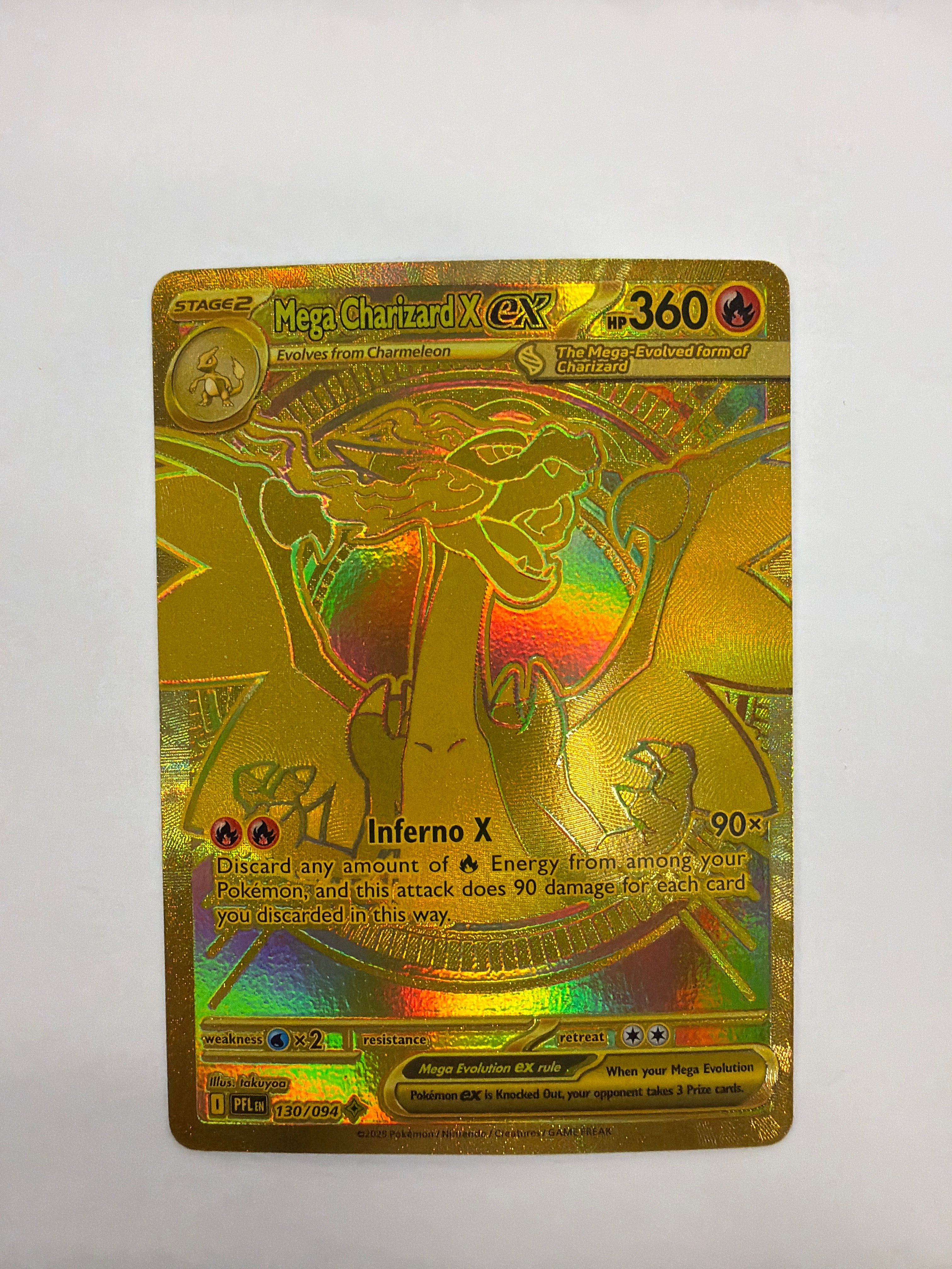 Pokémon TCG - Phantasmal Flame Mega Charizard X ex 130/094 NM