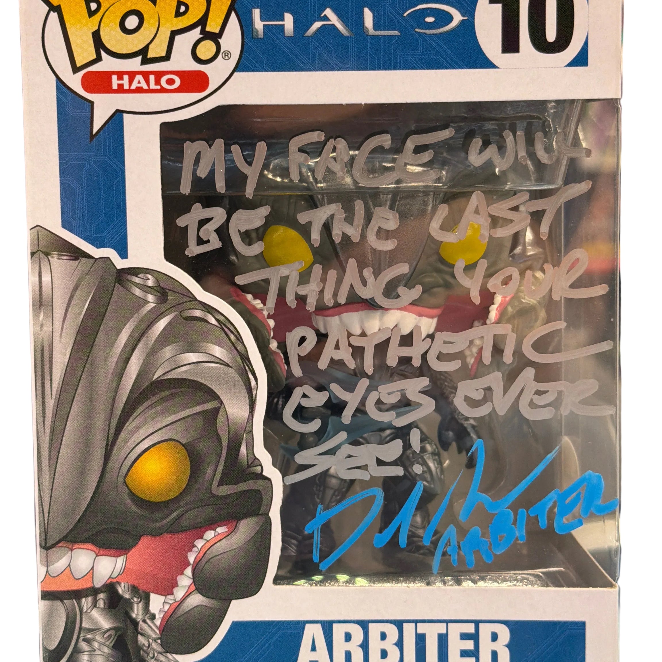(SIGNED) Funko Pop! Halo Arbiter #10