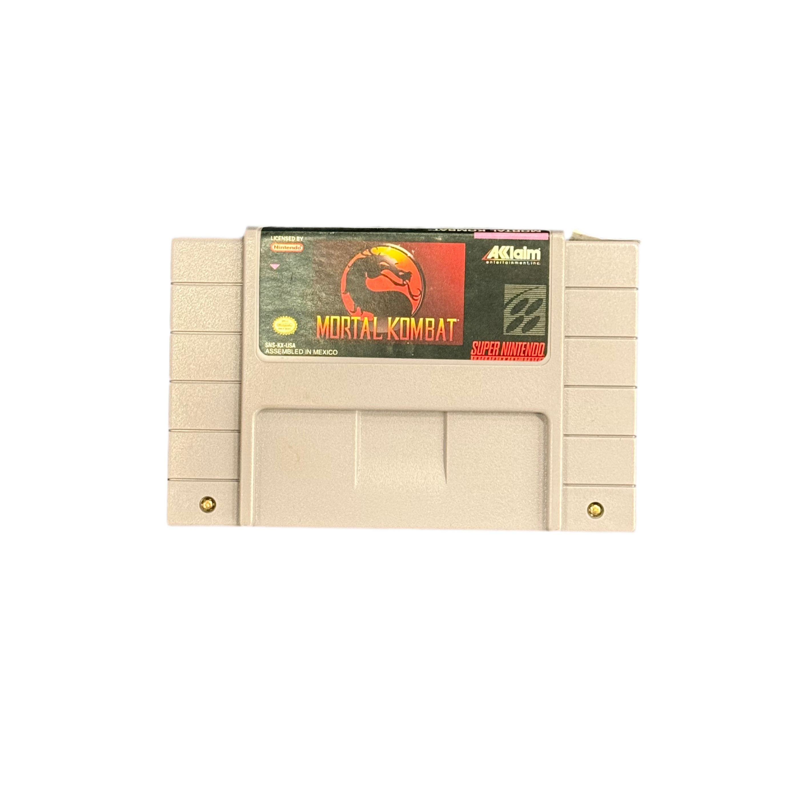 Super Nintendo Mortal Kombat Video Game