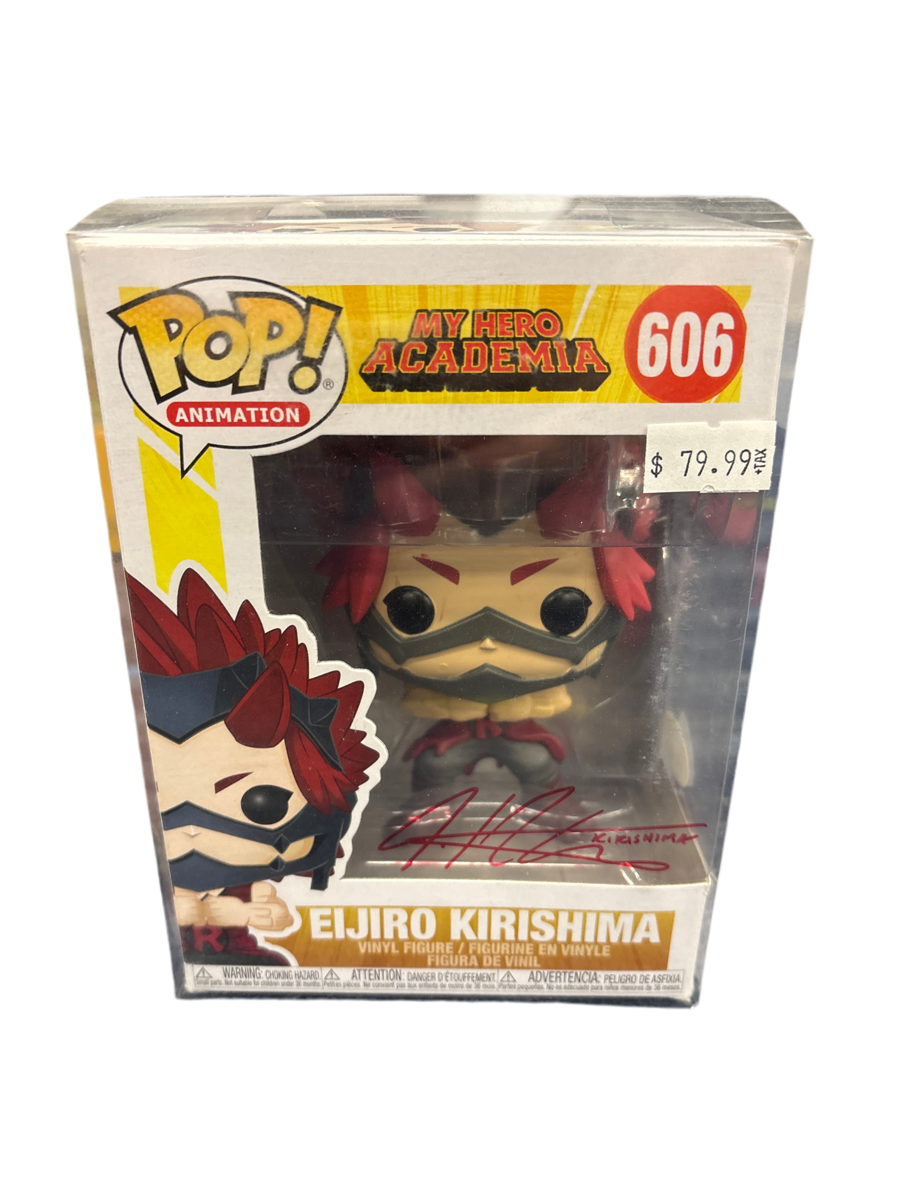 SIGNED Funko Pop! Animation My Hero Academia Eijiro Kirishima #606
