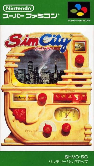 Nintendo Super Famicom Sim City  Video Game