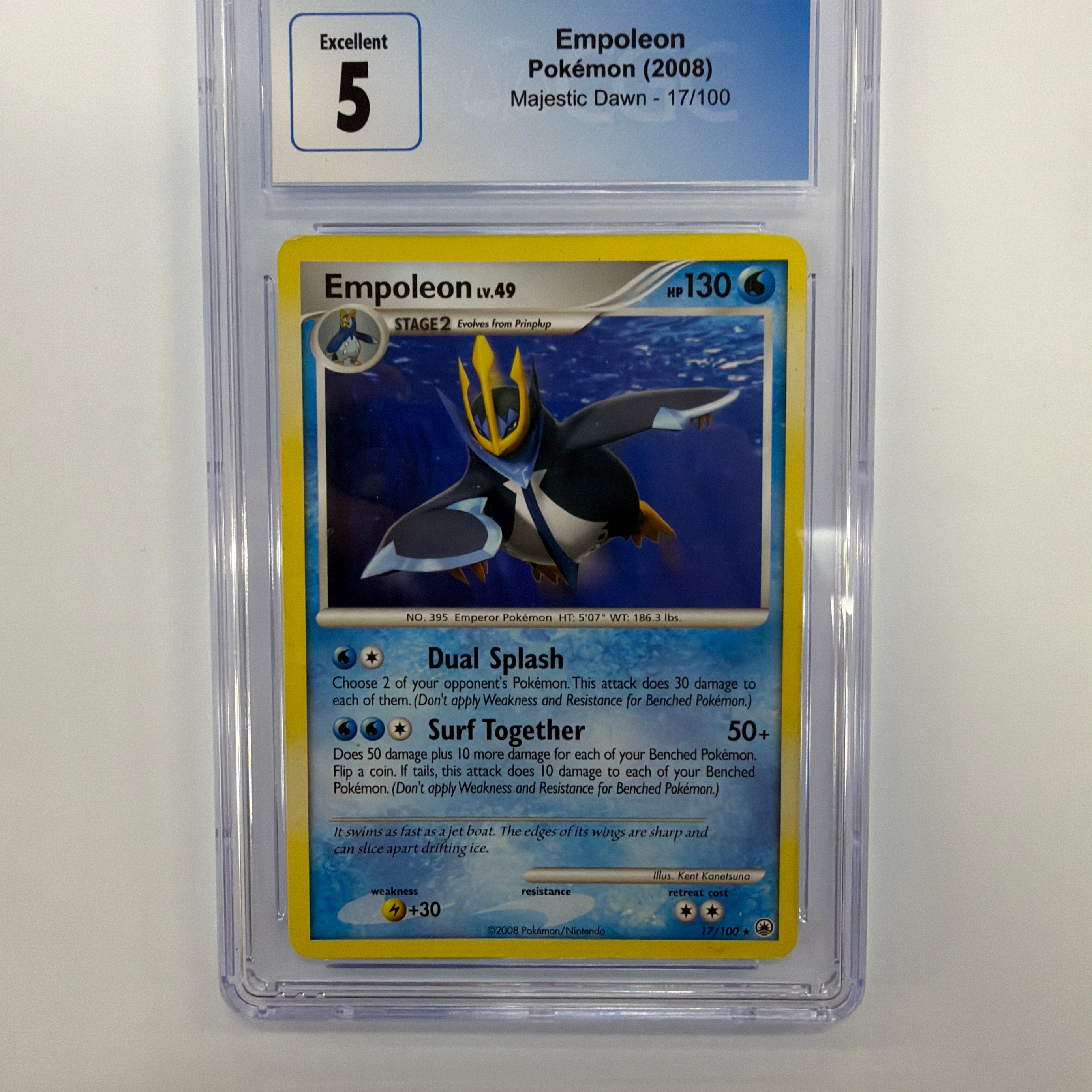Pokémon TCG - CGC Excellent 5 Majestic Dawn Empoleon 17/100